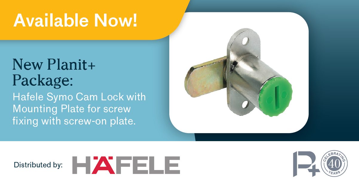 Planit - Introducing the Hafele Australia Symo Cam Lock with Mounting ...