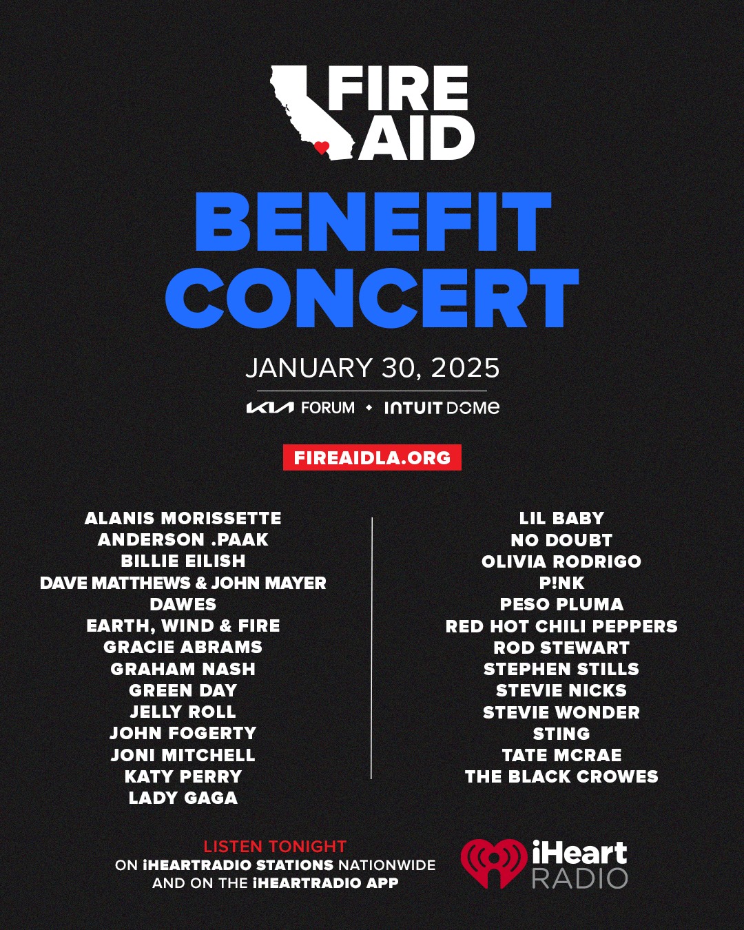 Join us for an evening of music and solidarity. The FireAid