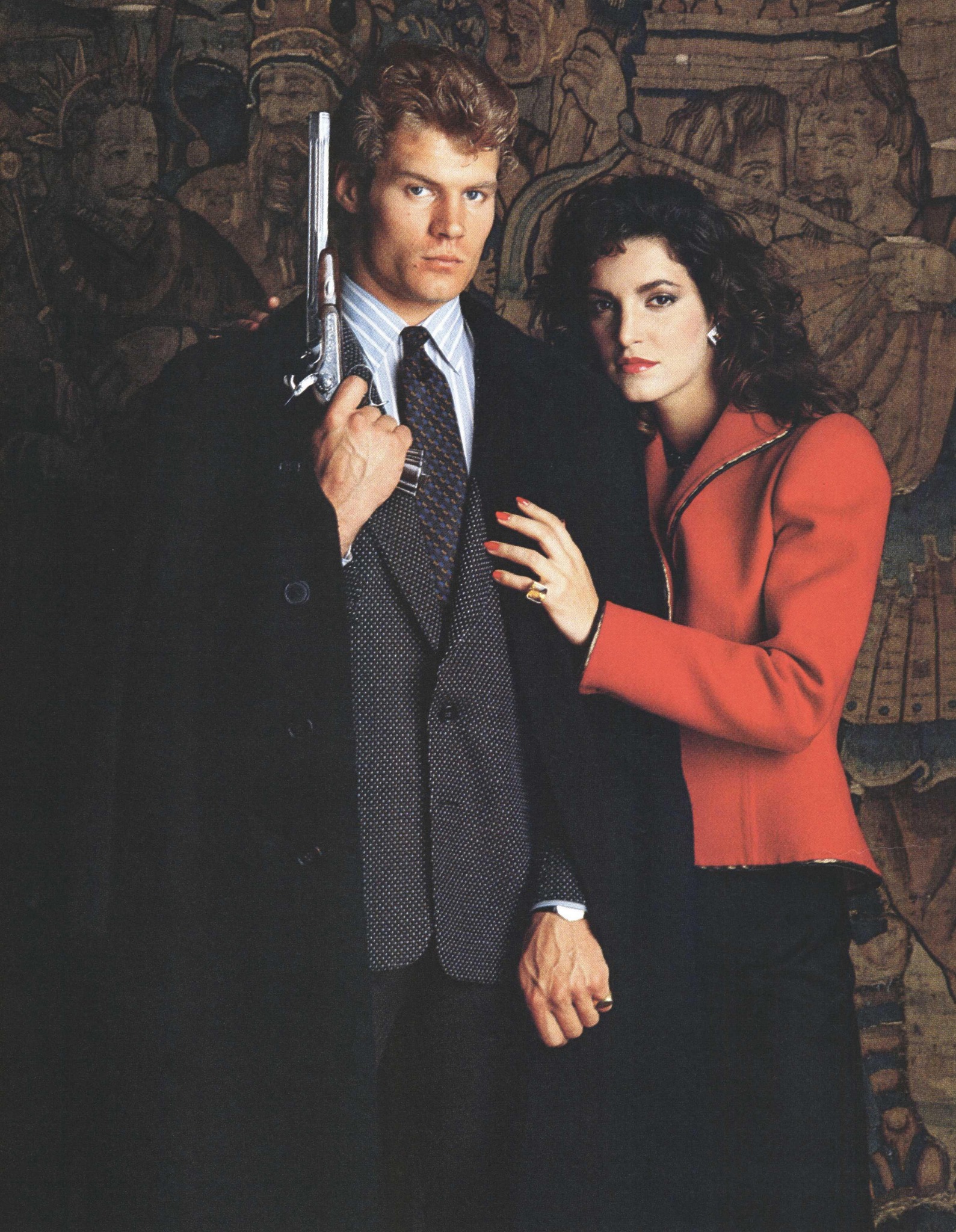 Brian Terrell and Antonia Vasquez in Giorgio Armani and Halston