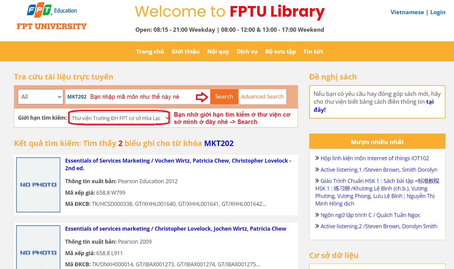 🔥HƯỚNG DẪN CÁCH TRA CỨU MÃ MÔN VÀ... - FPT University Library | Facebook