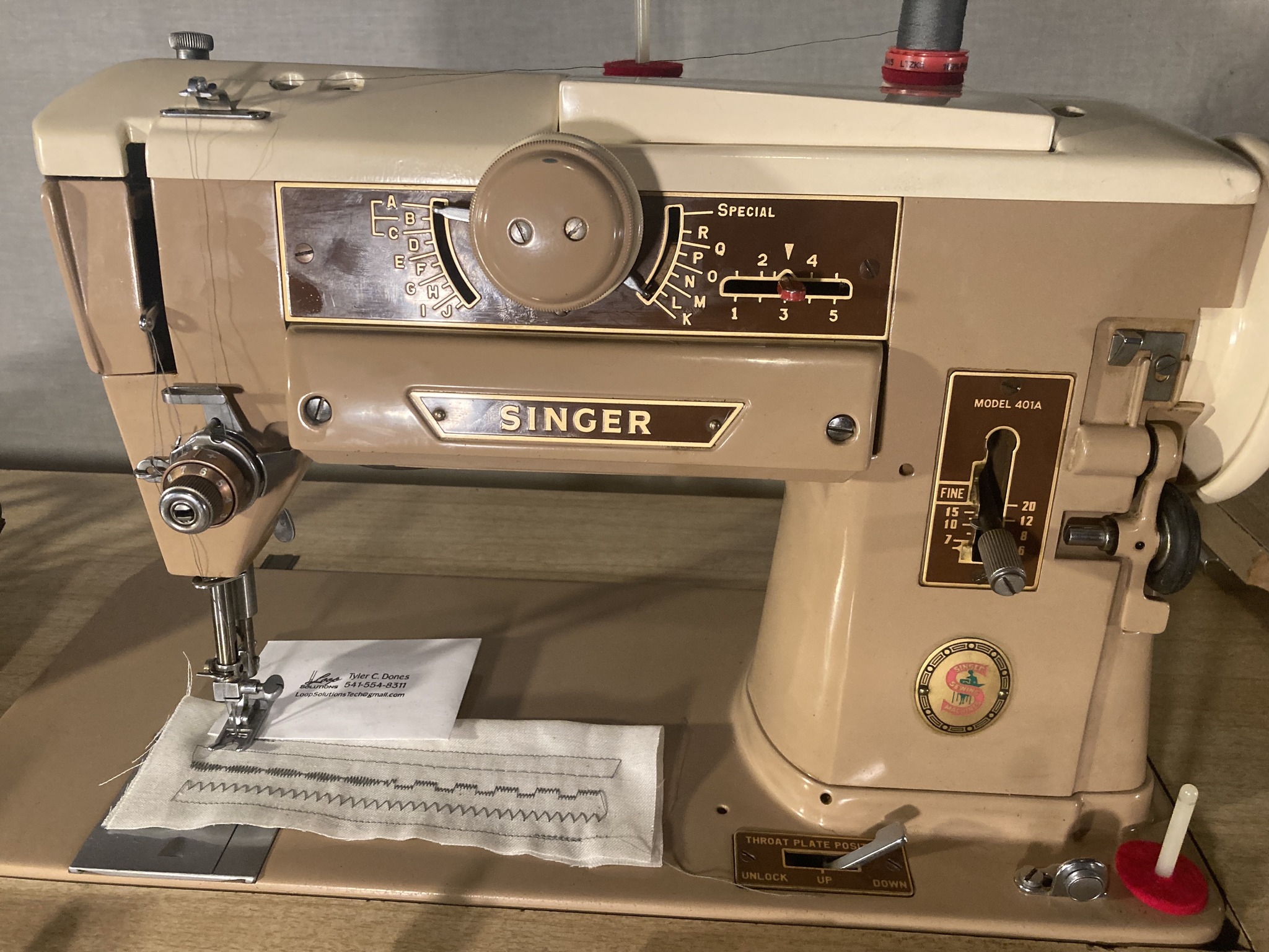 Loop Solutions - Rehomed! The Singer 401A brought the... | Facebook