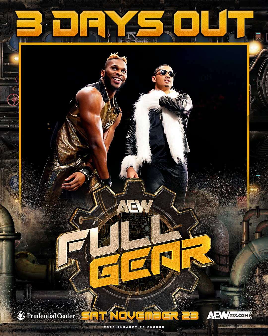 AEWFullGear returns, for the 1st ever Tri-State Area PPV in Newark