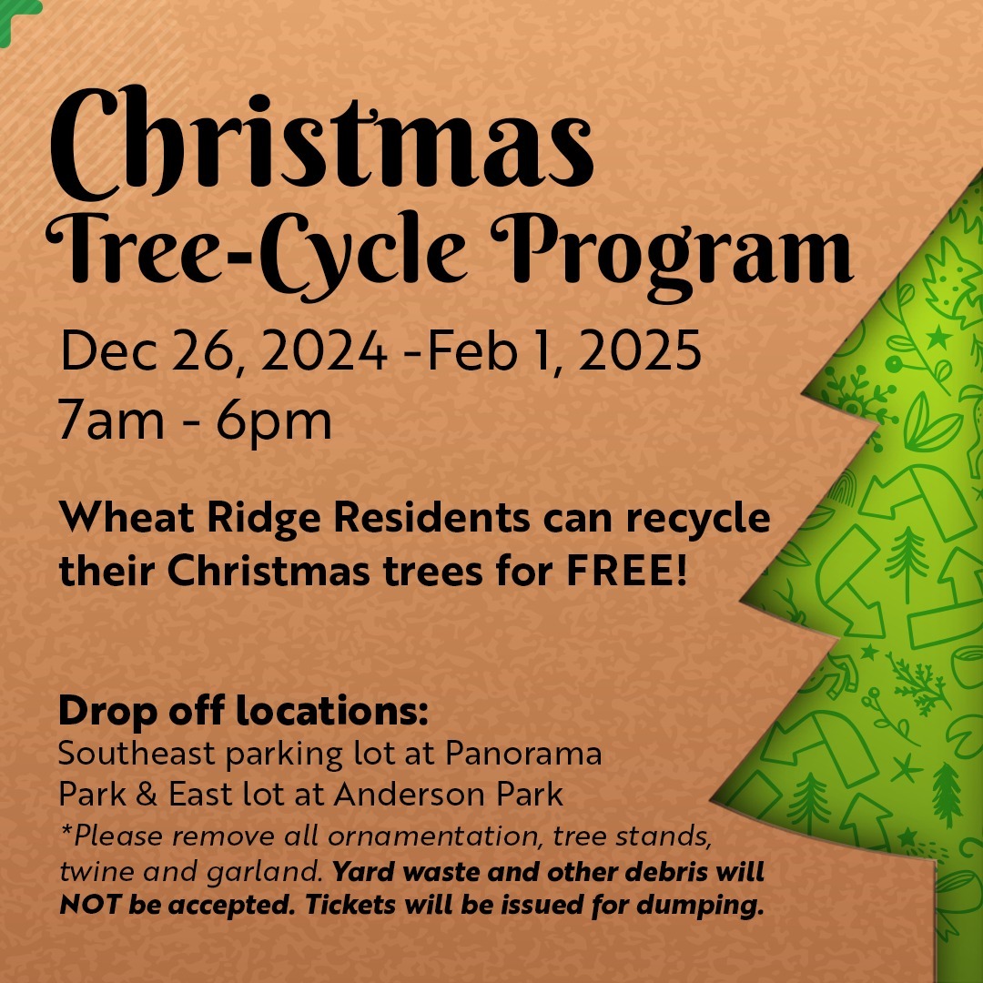 Wheat - Recycle your Christmas Tree for FREE! 🎄♻️ Wheat Ridge residents ...