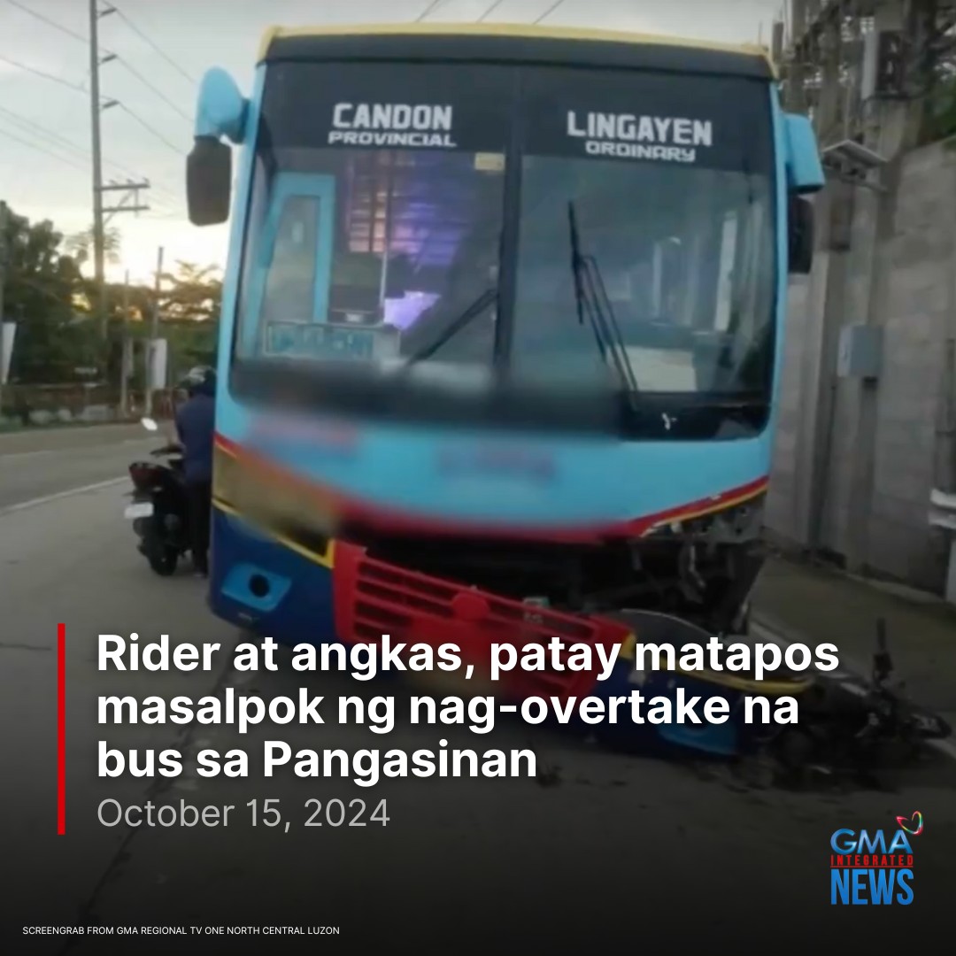 GMA News - Patay ang rider at kaniyang angkas nang...
