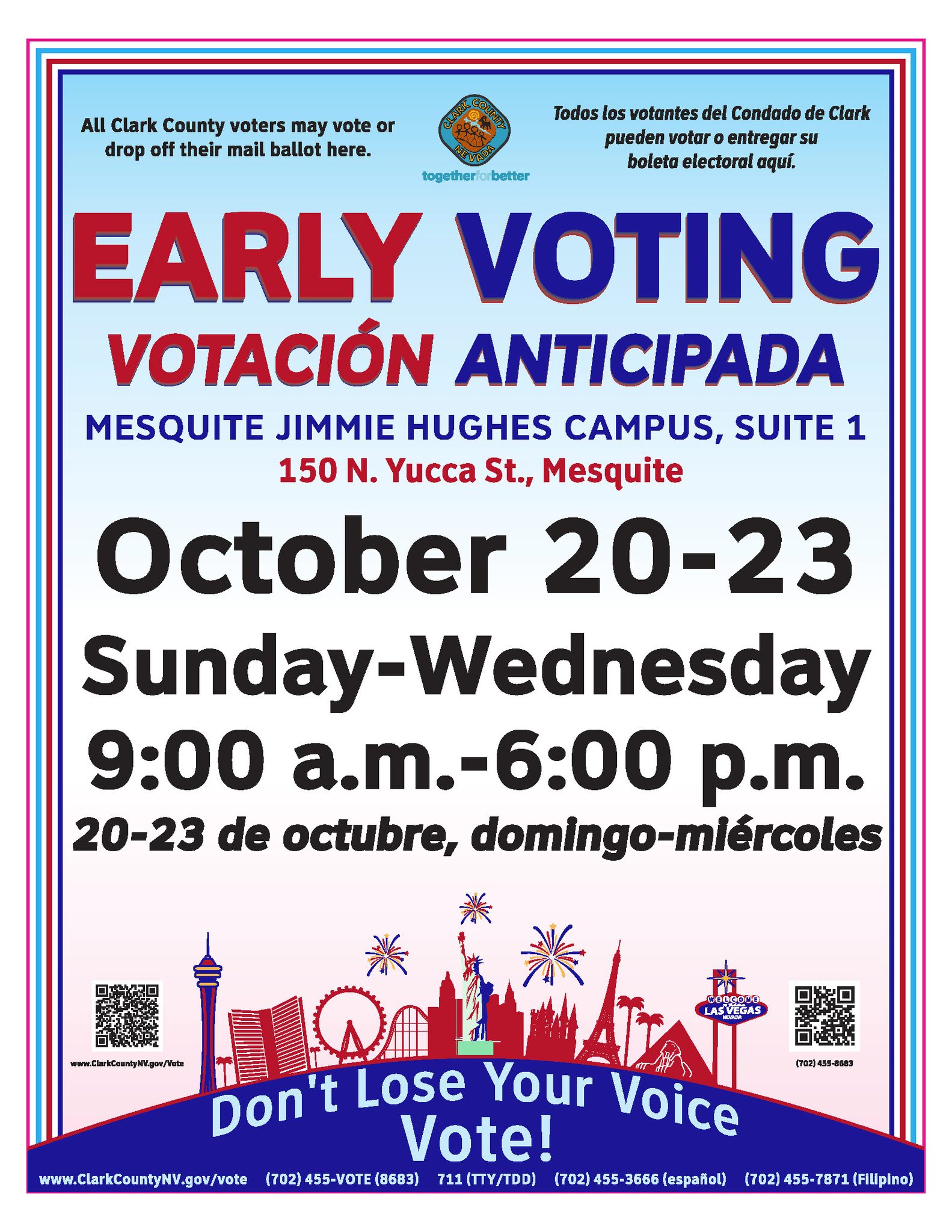 Early voting for the general... - City of Mesquite, Nevada | Facebook