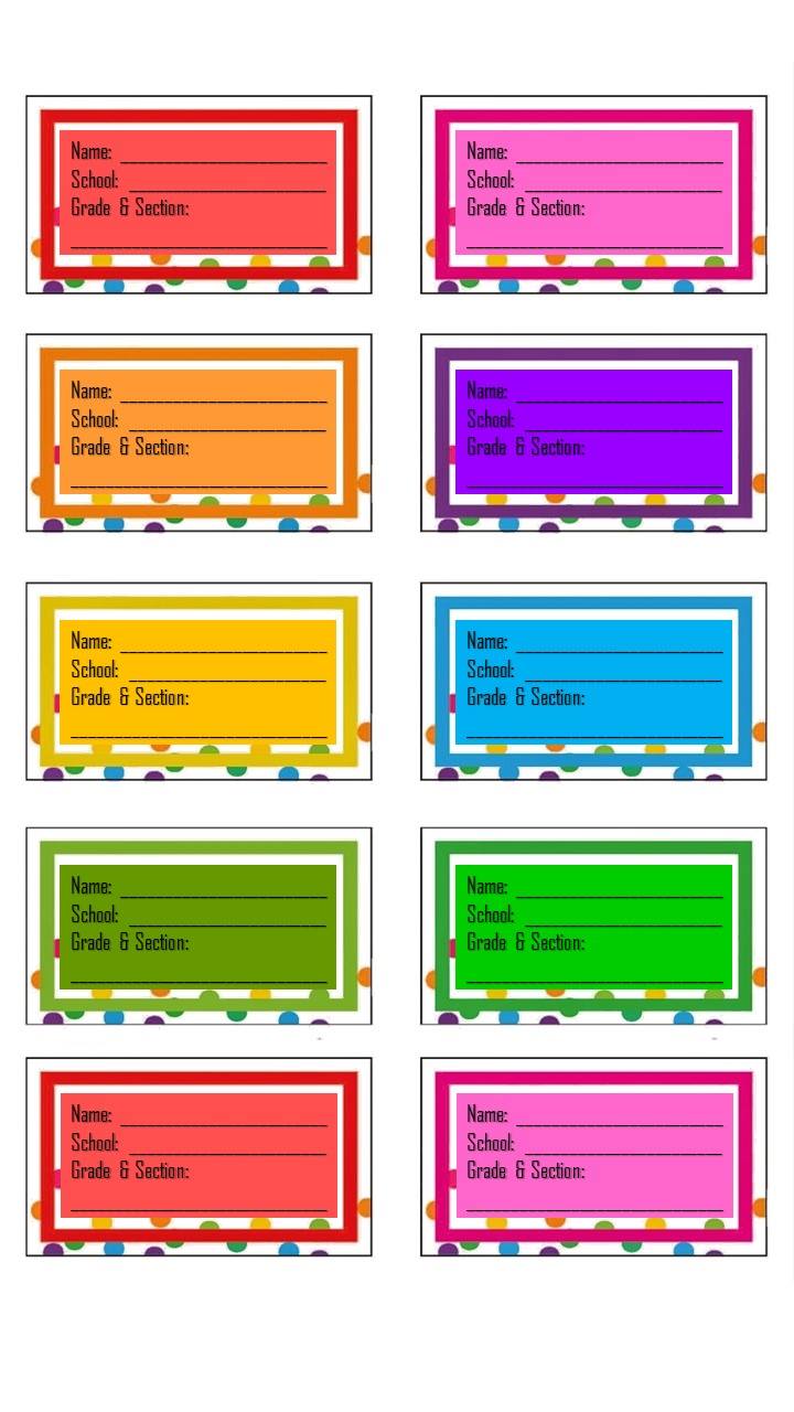 Learning Box - These fun labels are great as name tags for... | Facebook