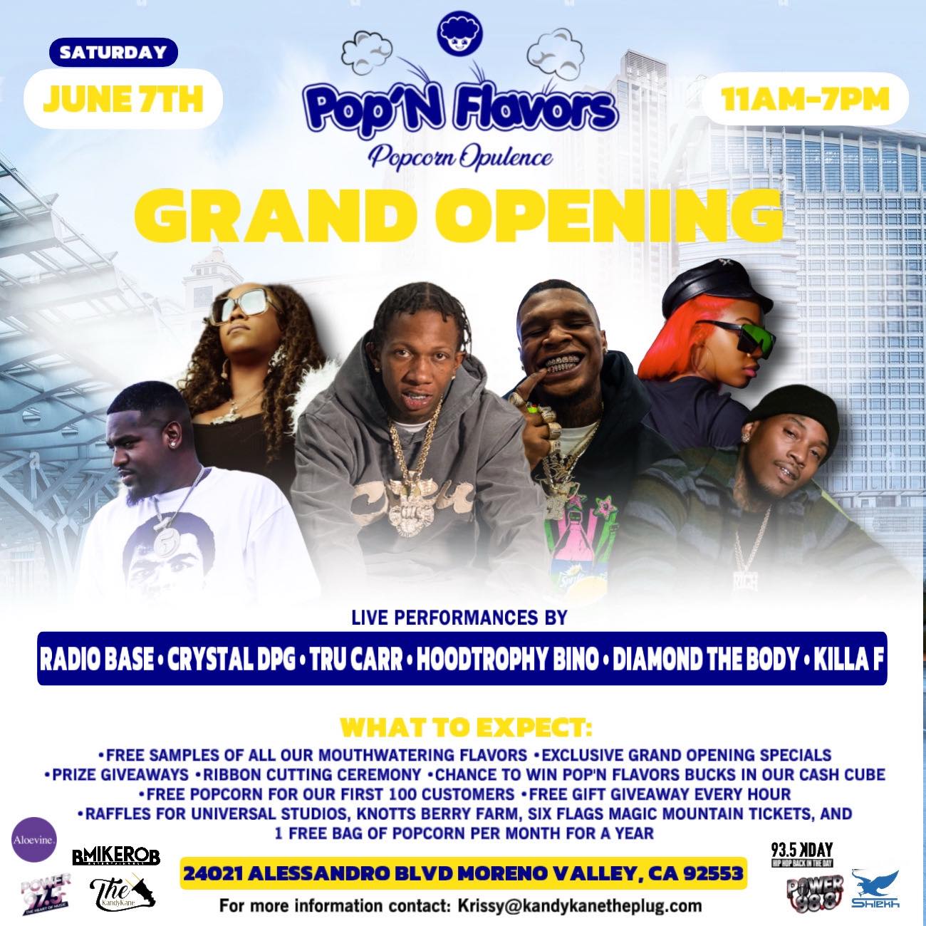 Pop N Flavors Grand Opening in Moreno Valley on June 7th