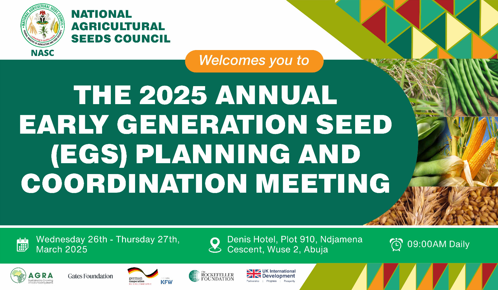 National - 📢 Join the 2025 Annual Early Generation Seed (EGS) Planning ...