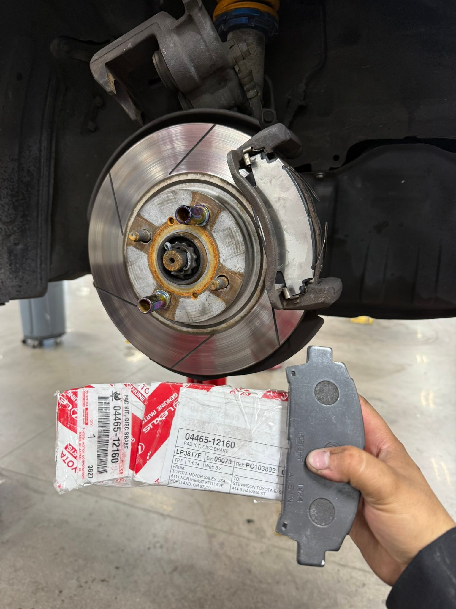 Levin BZR brake pad alternative with 1995 MR2 Turbo parts