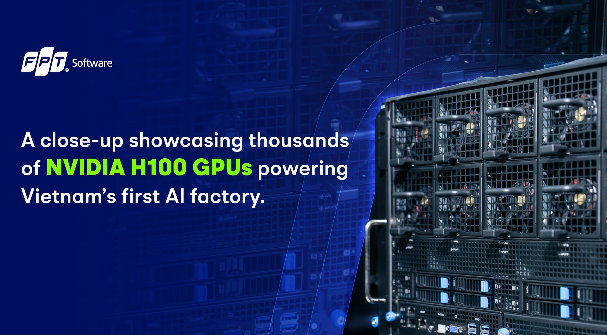 FPT - 🔎A close-up of thousands of NVIDIA GPU H100 superchips for ...