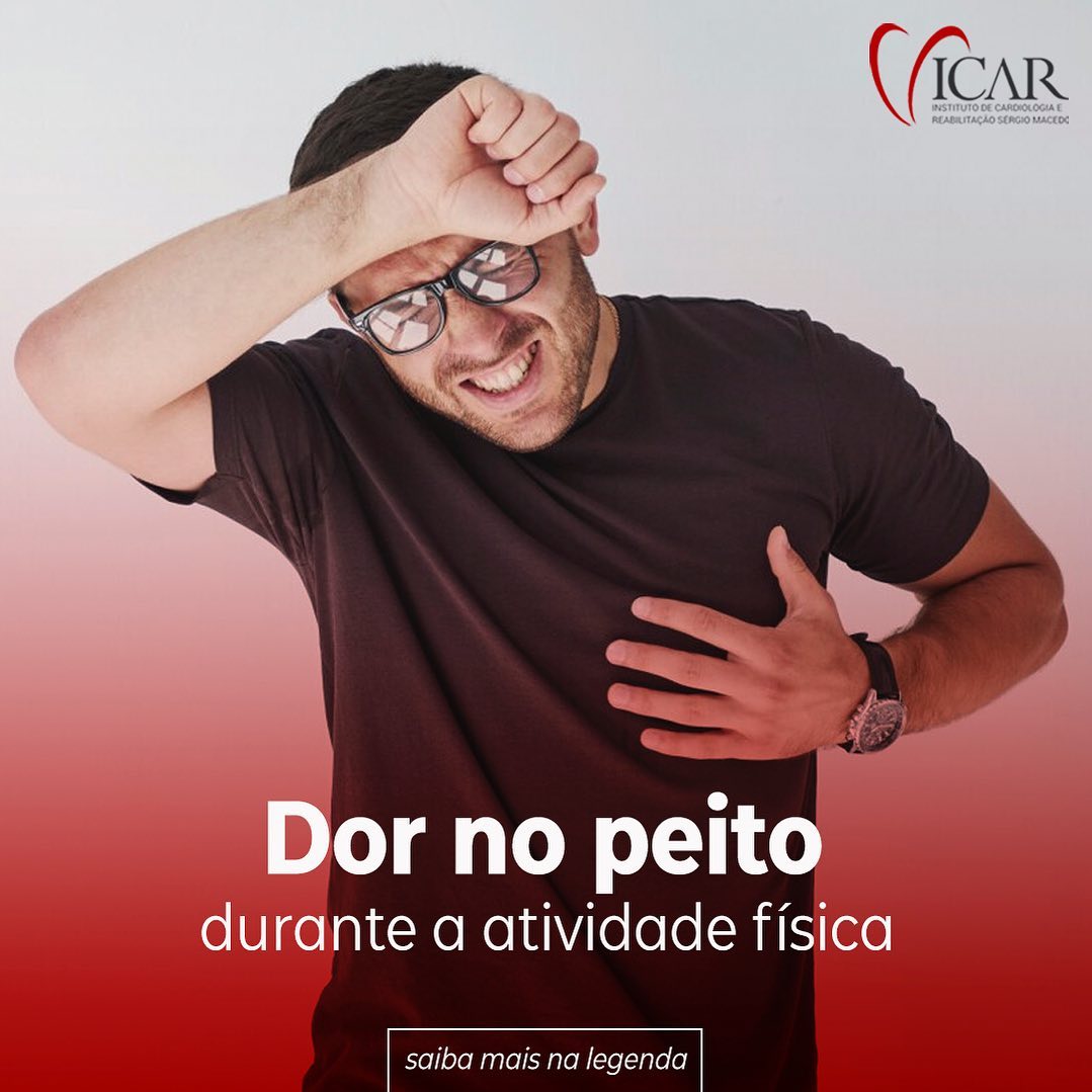 A dor no peito durante atividade física pode ser causada por problemas ...