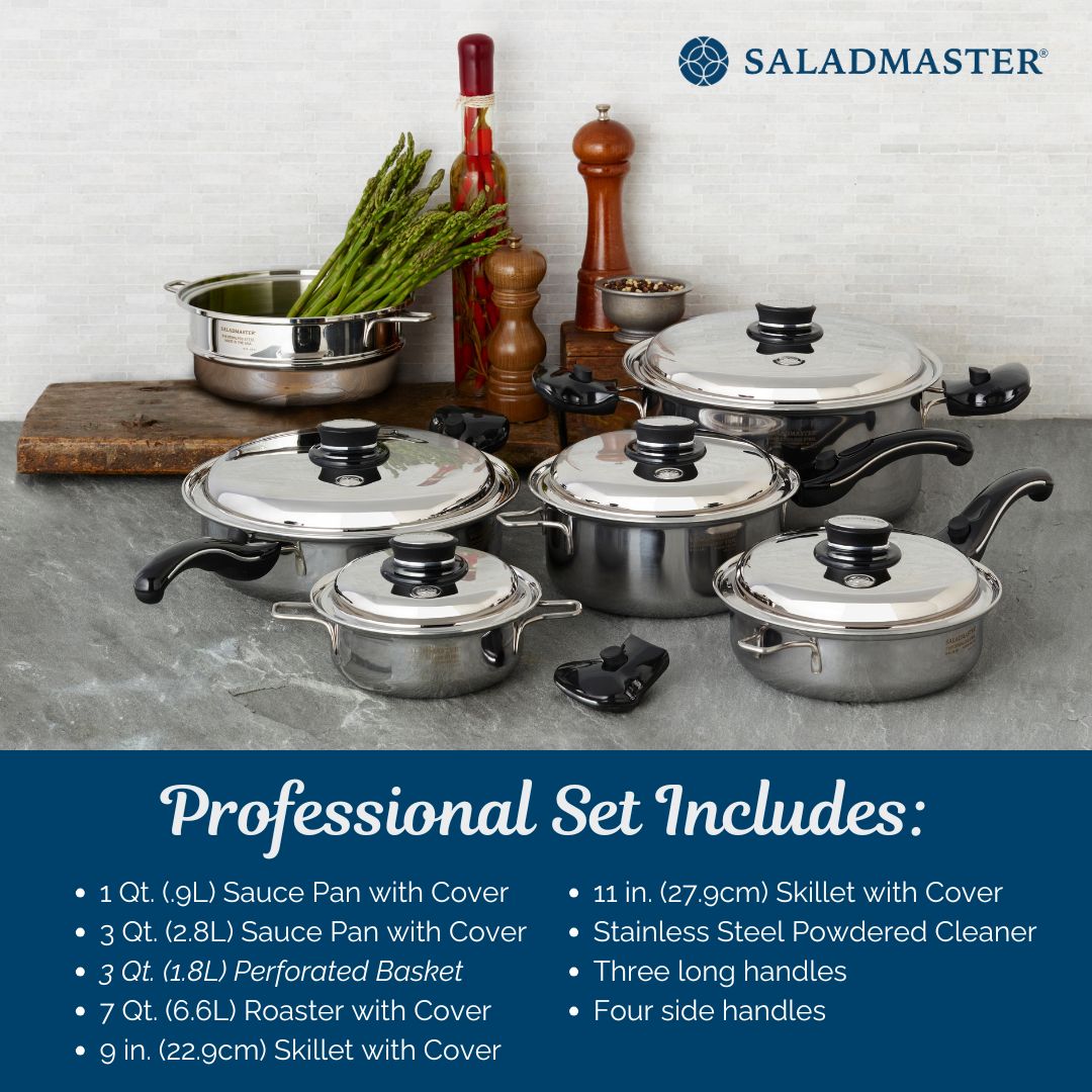 Saladmaster 3 Qt stainless steel sauce pan with cover