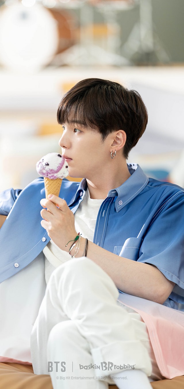 BTS x Baskin Robbins #SUGA 😍💜