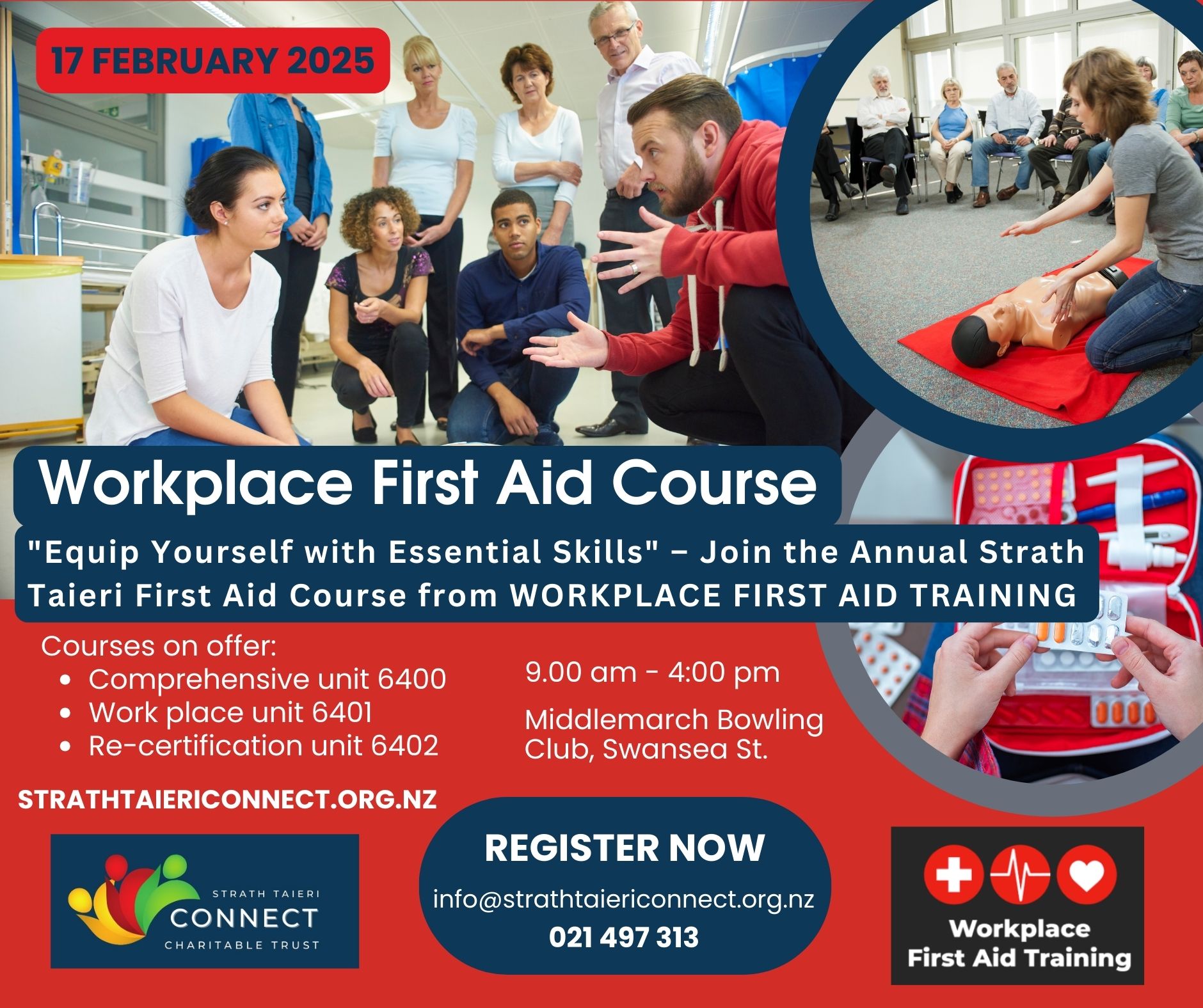 17 FEBRUARY 2025 Workplace First Aid Course