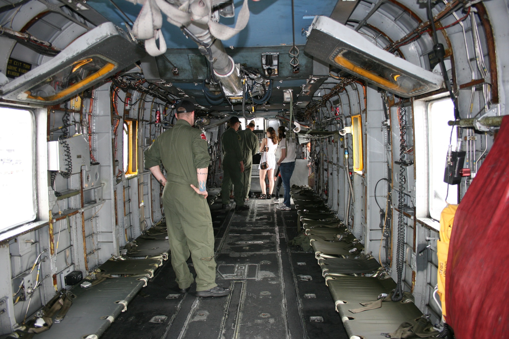 Going aboard a Sikorsky MH-53E Sea Dragon (BuNo 163056) of US Navy