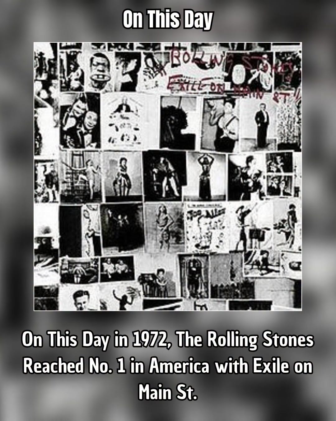 The Rolling Stones released their landmark album Exile on Main St