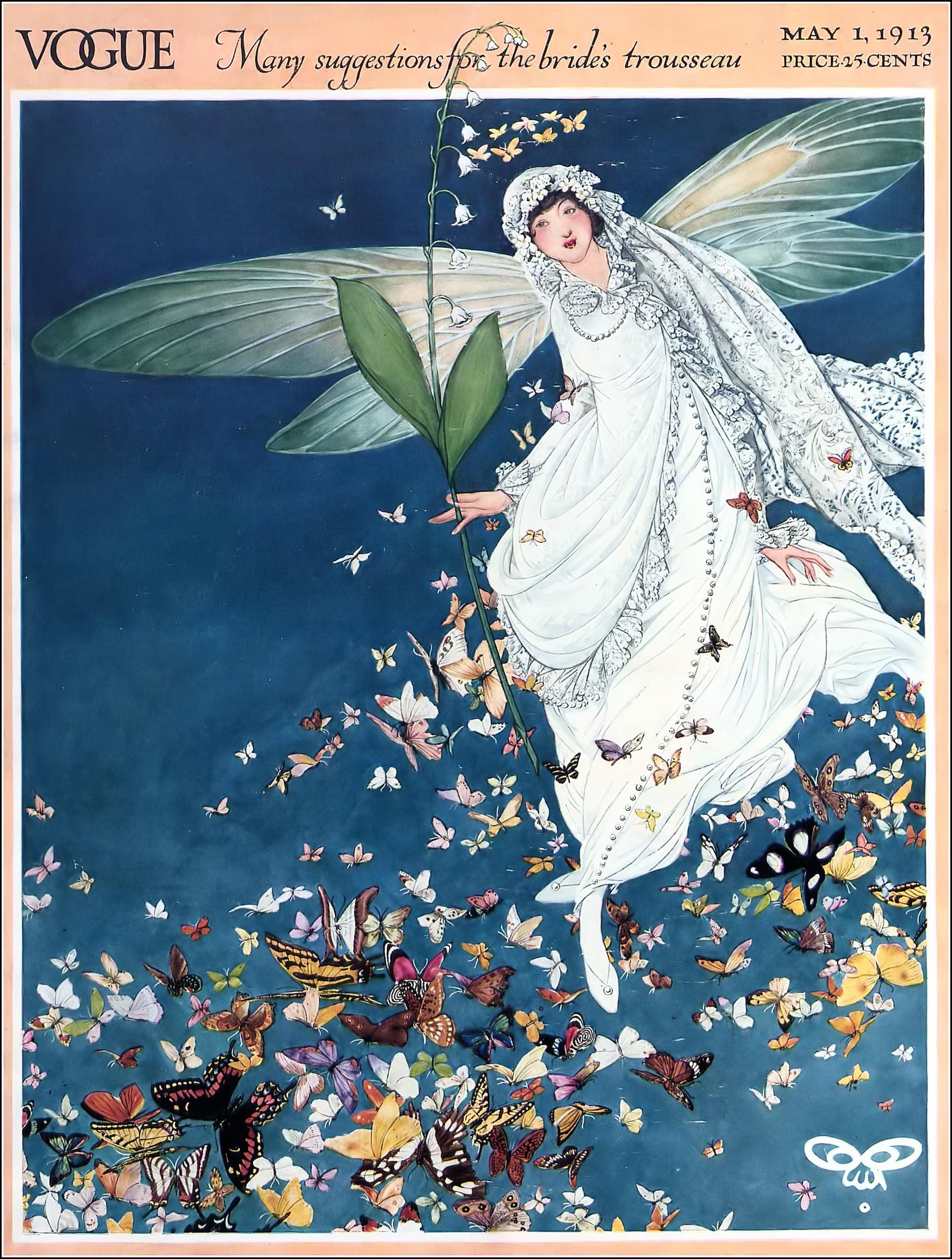 Vogue Cover by Artist Ruth Sypherd Clements, May 15, 1913 display picture 1