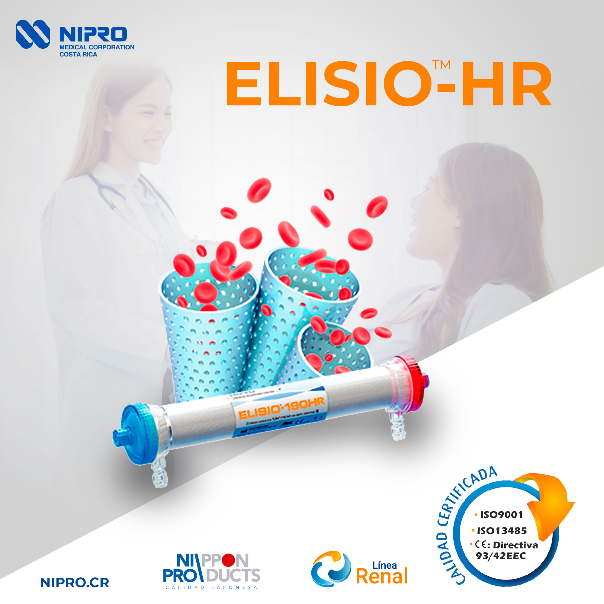 Nipro - Elisio HR • ELISIO 170HR • ELISIO 210HR Membrana POLYNEPHRON de ...