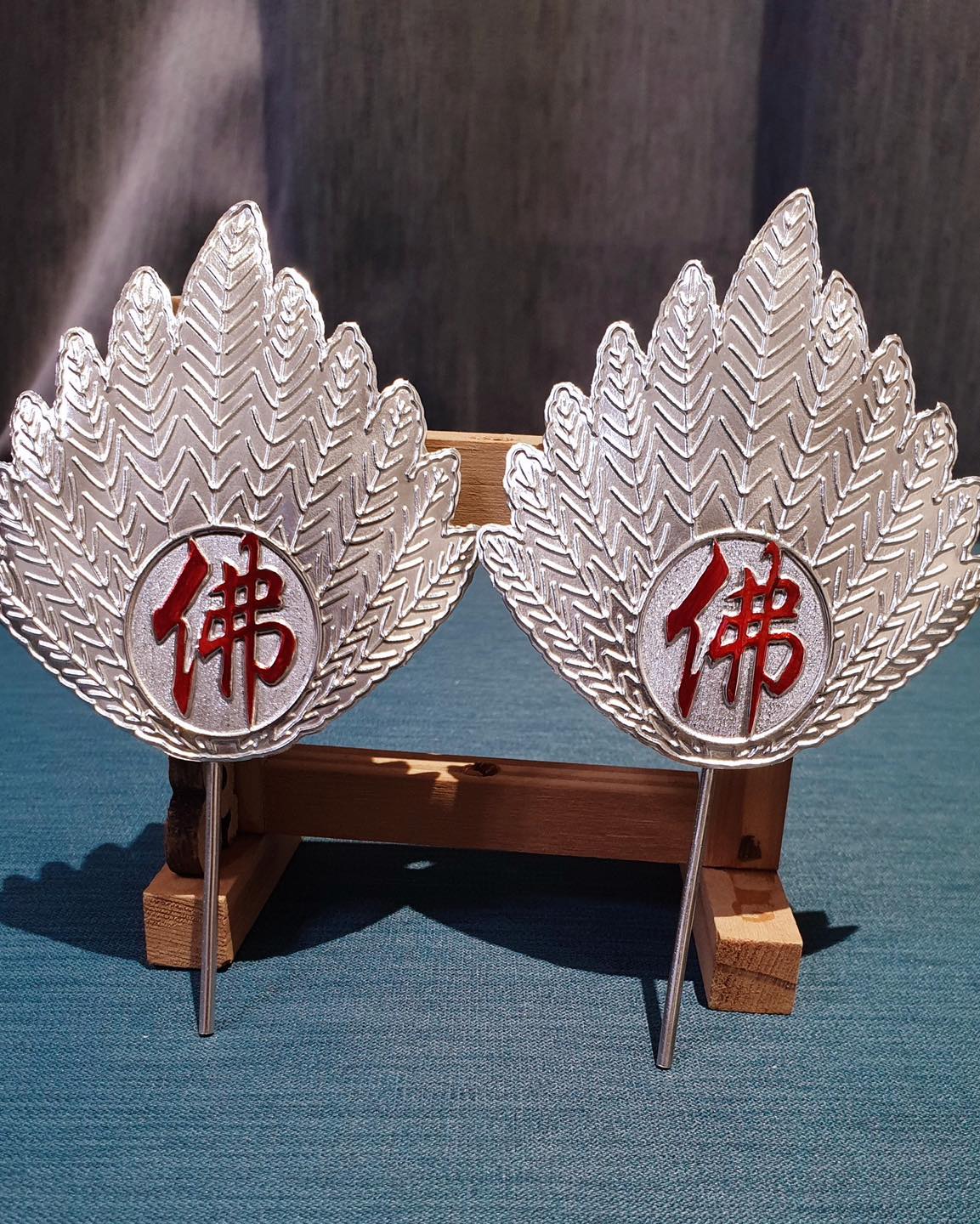 純銀 置物 扇子
