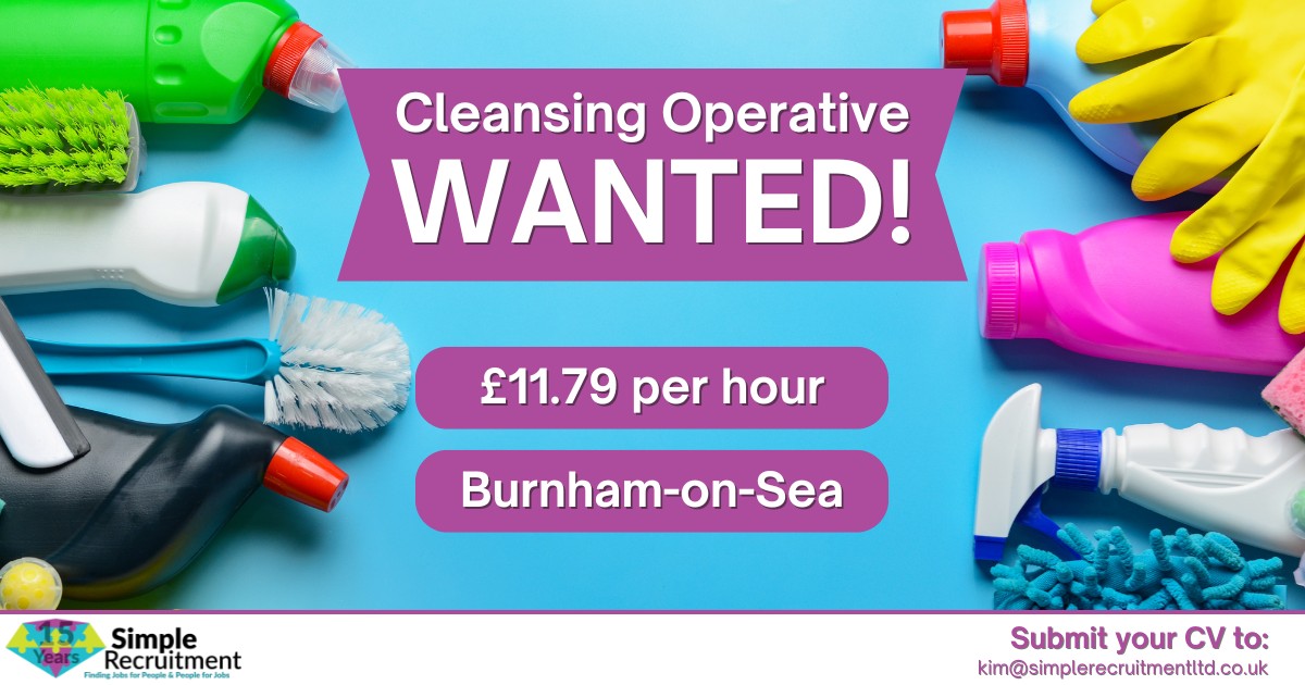 Simple - 🧽 CLEANSING OPERATIVE WANTED! We are on the hunt for a ...