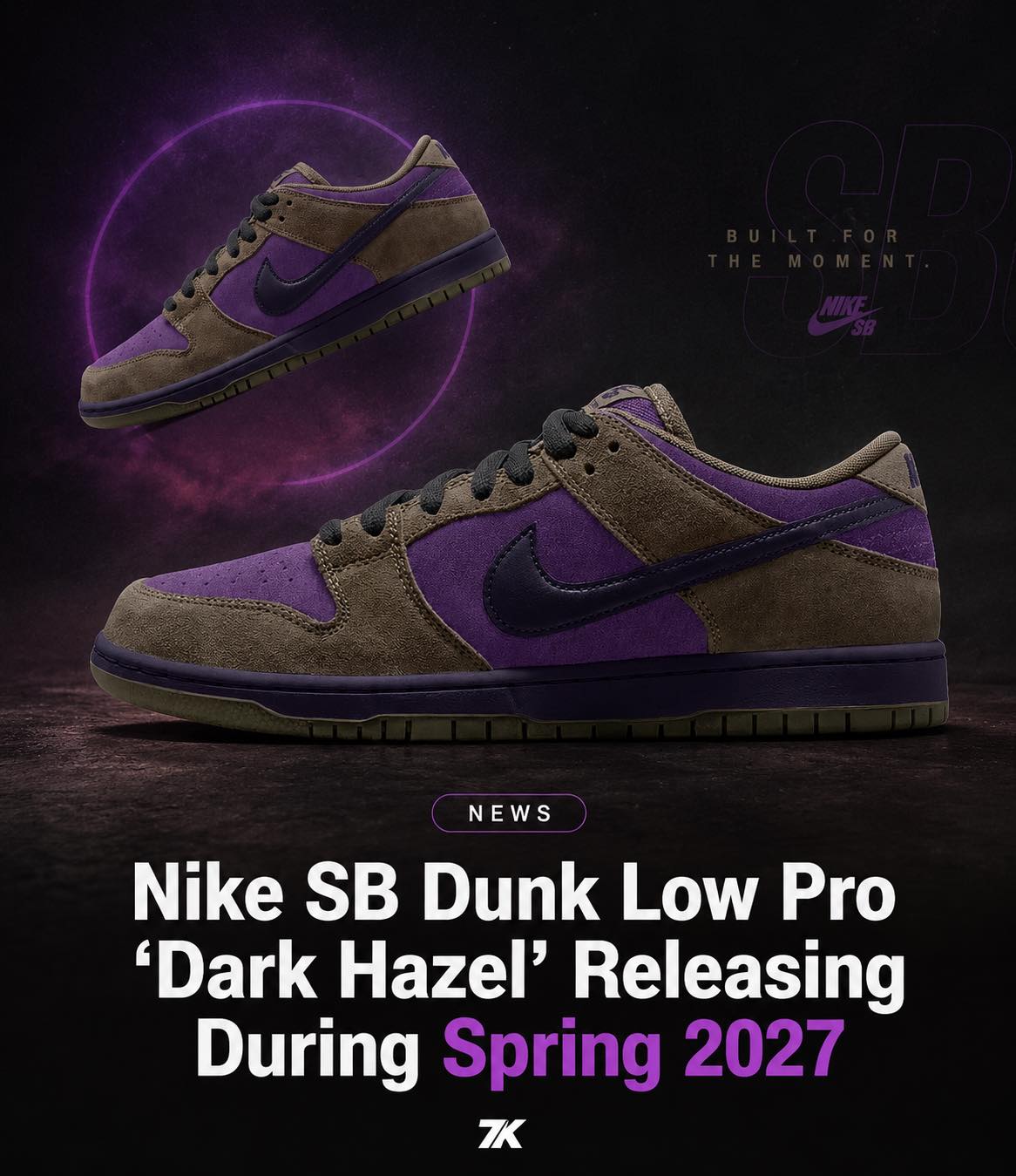 The Nike SB Dunk Low Pro “Dark Hazel” is expected to release
