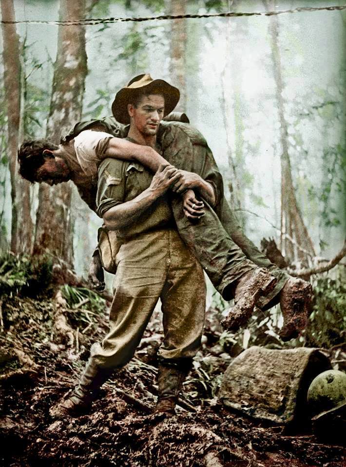WW2 Colourised Photos - This famous photograph by war correspondent ...