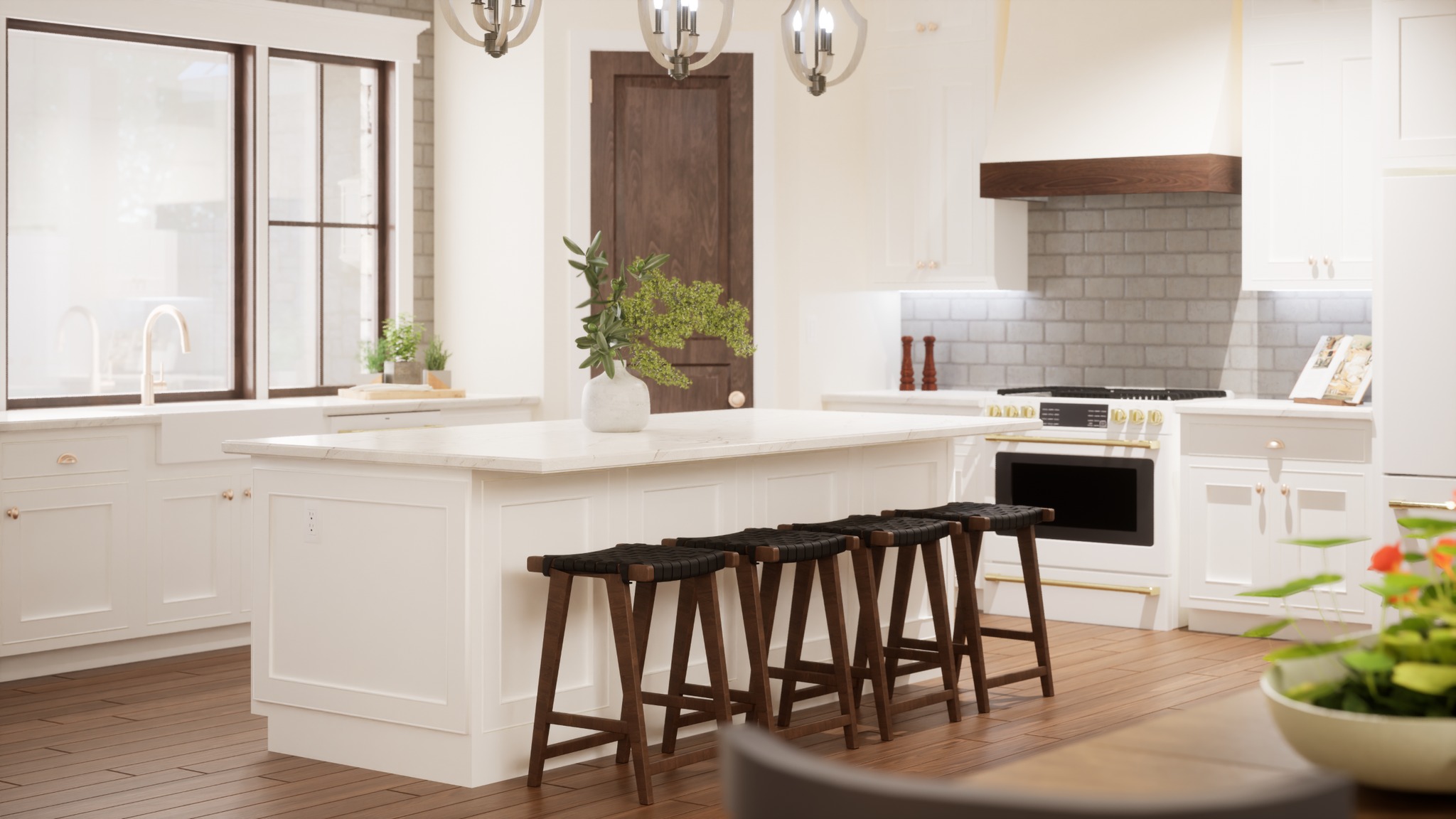 AW - A lovely kitchen design, modeled and rendered by me. Calling all ...