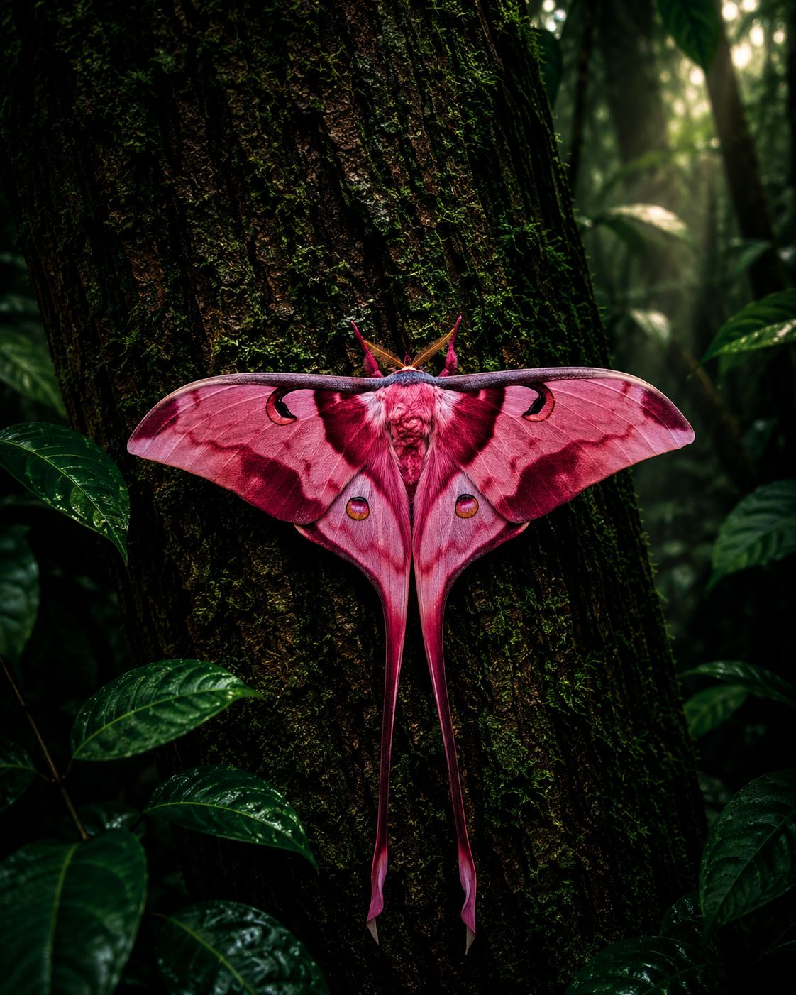 Actias rhodopneuma / Pink spirit moth
