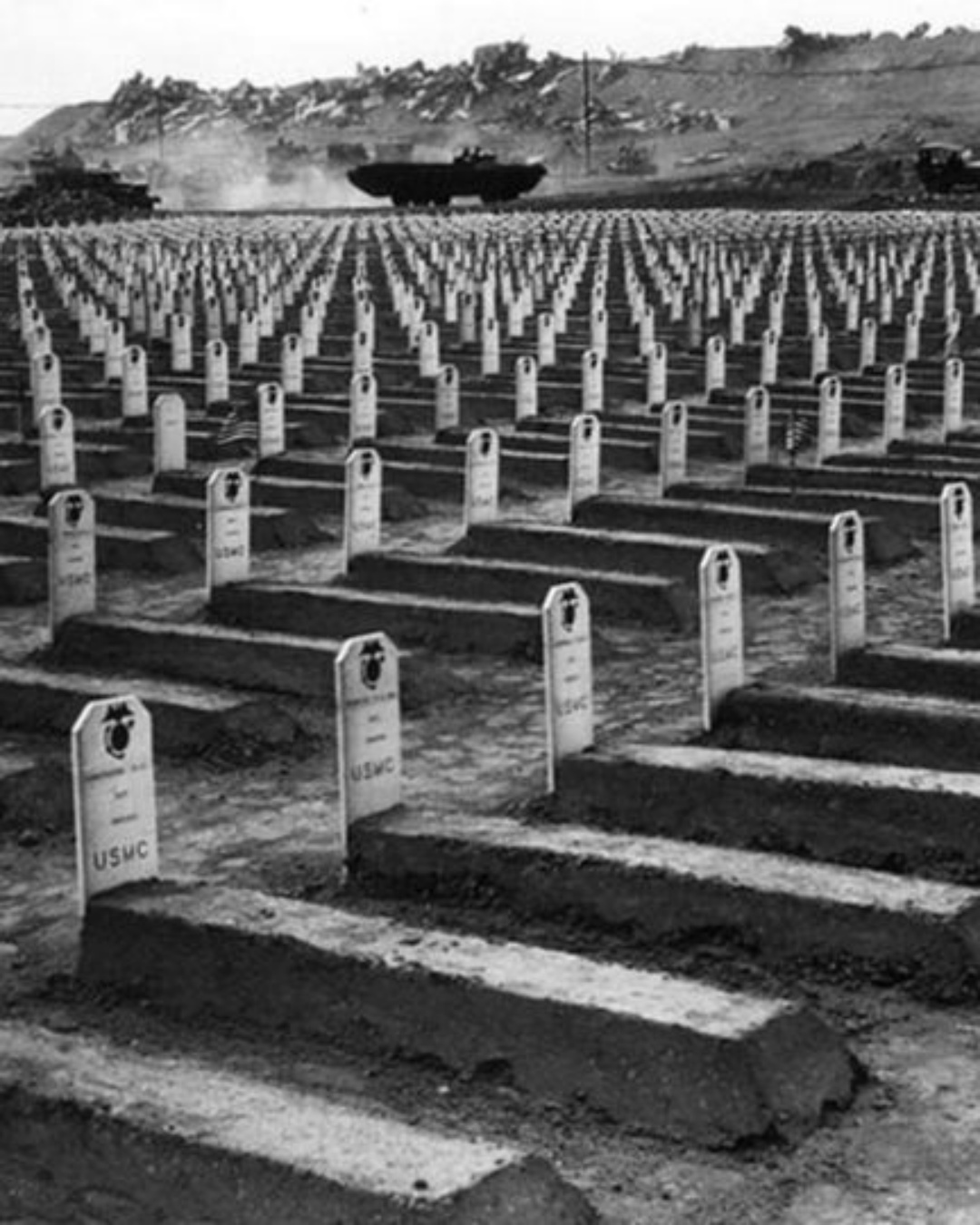 Entrance to Fifth Marine Division Cemetery on Iwo Jima