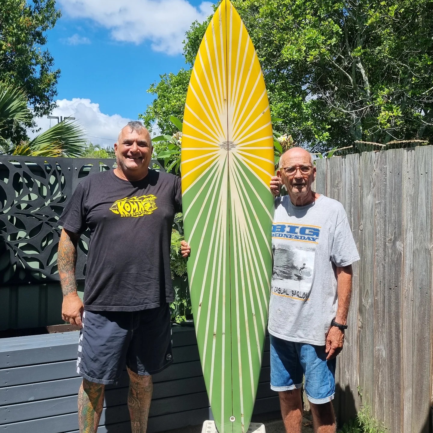Dick Van Straalen handcrafts surfboards at 74
