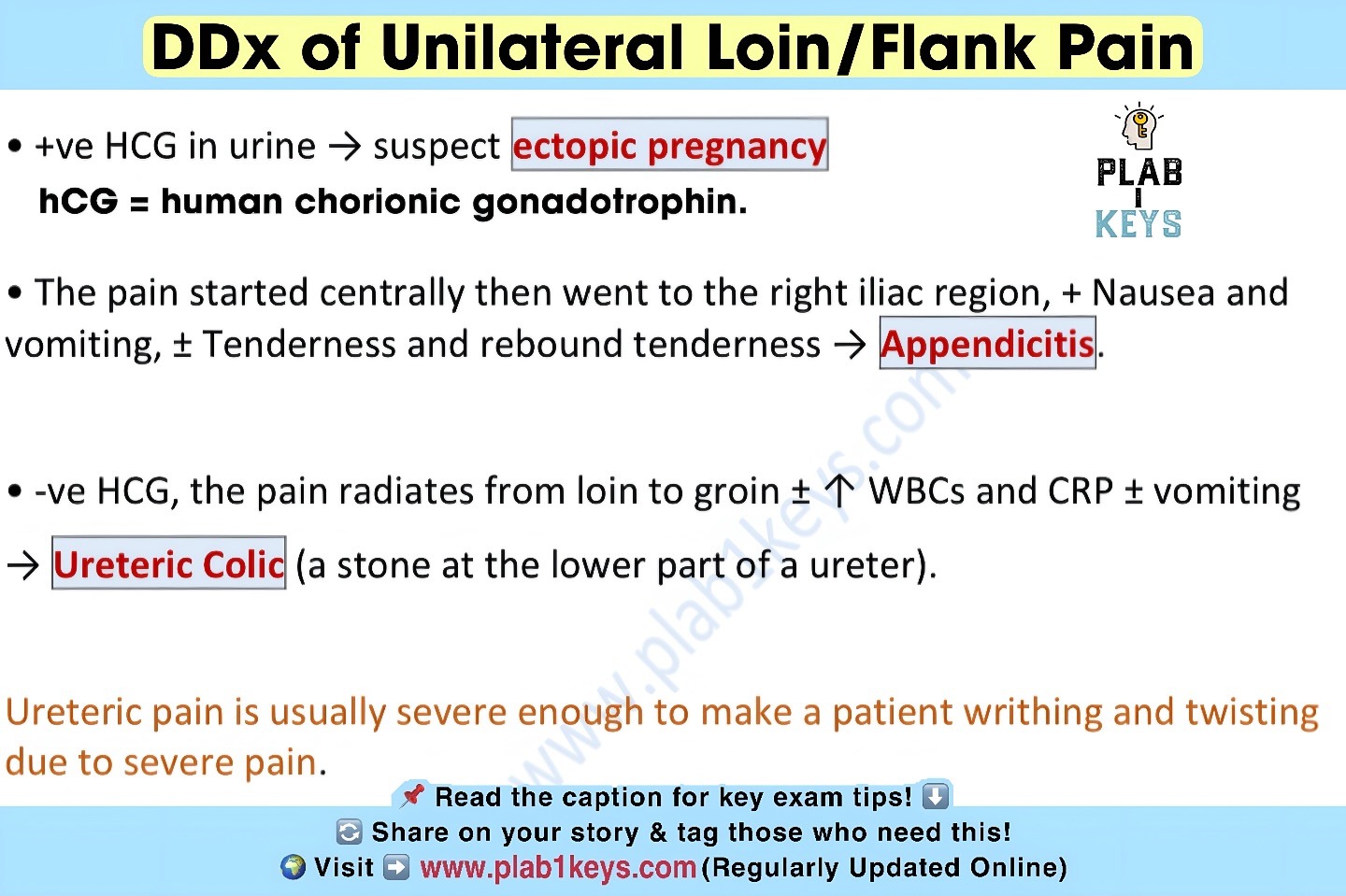 Plab - Unilateral Loin/Flank Pain? Think Fast – Life-Threatening ...