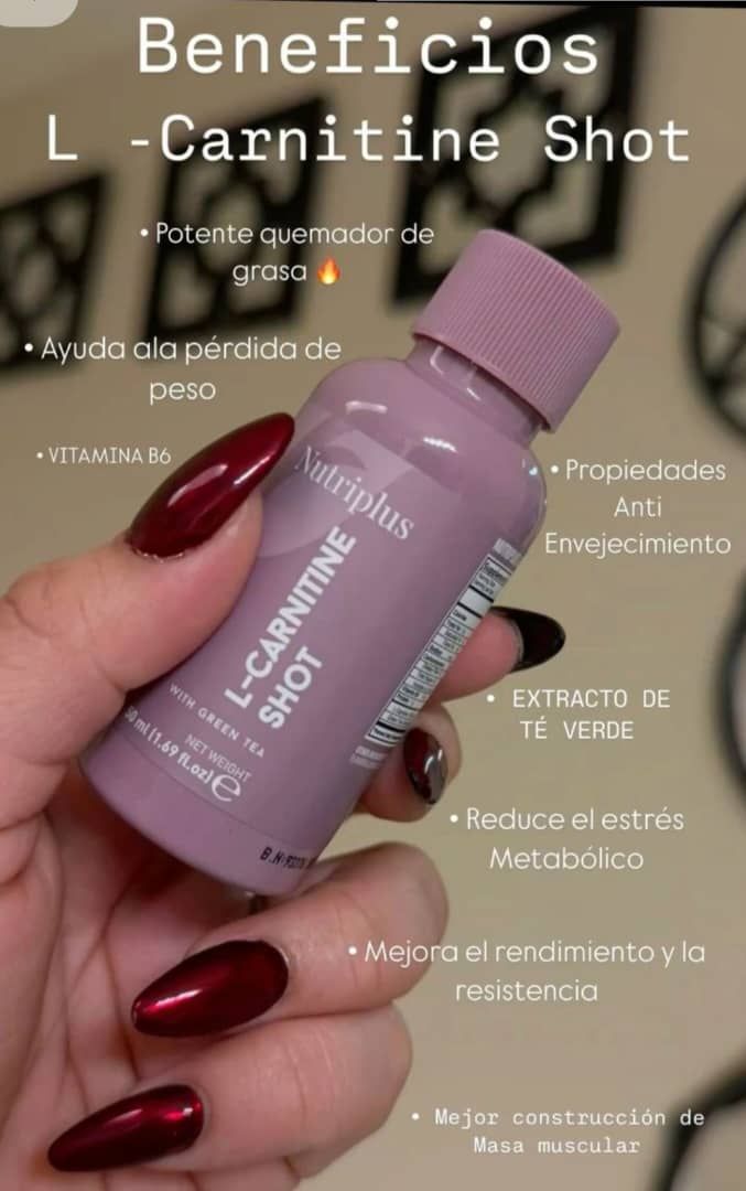 nutriplus l carnitine shot para que sirve L-Carnitine El Nutriplus L-Carnitine Shot apoya la pérdida de peso y la reducción de grasa corporal mientras estimula el metabolismo energético y mejora el rendimiento físico. Ayuda a disminuir el No artificial sweeteners Now Foods - Glutathione Capsules:60 Capsules