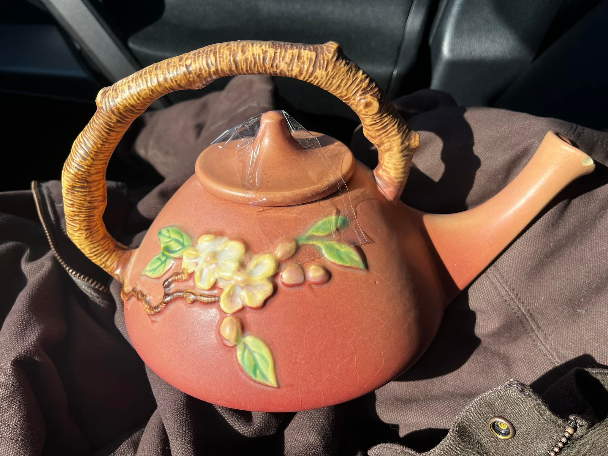 Vintage Annie Rowe teapot found at thrift store