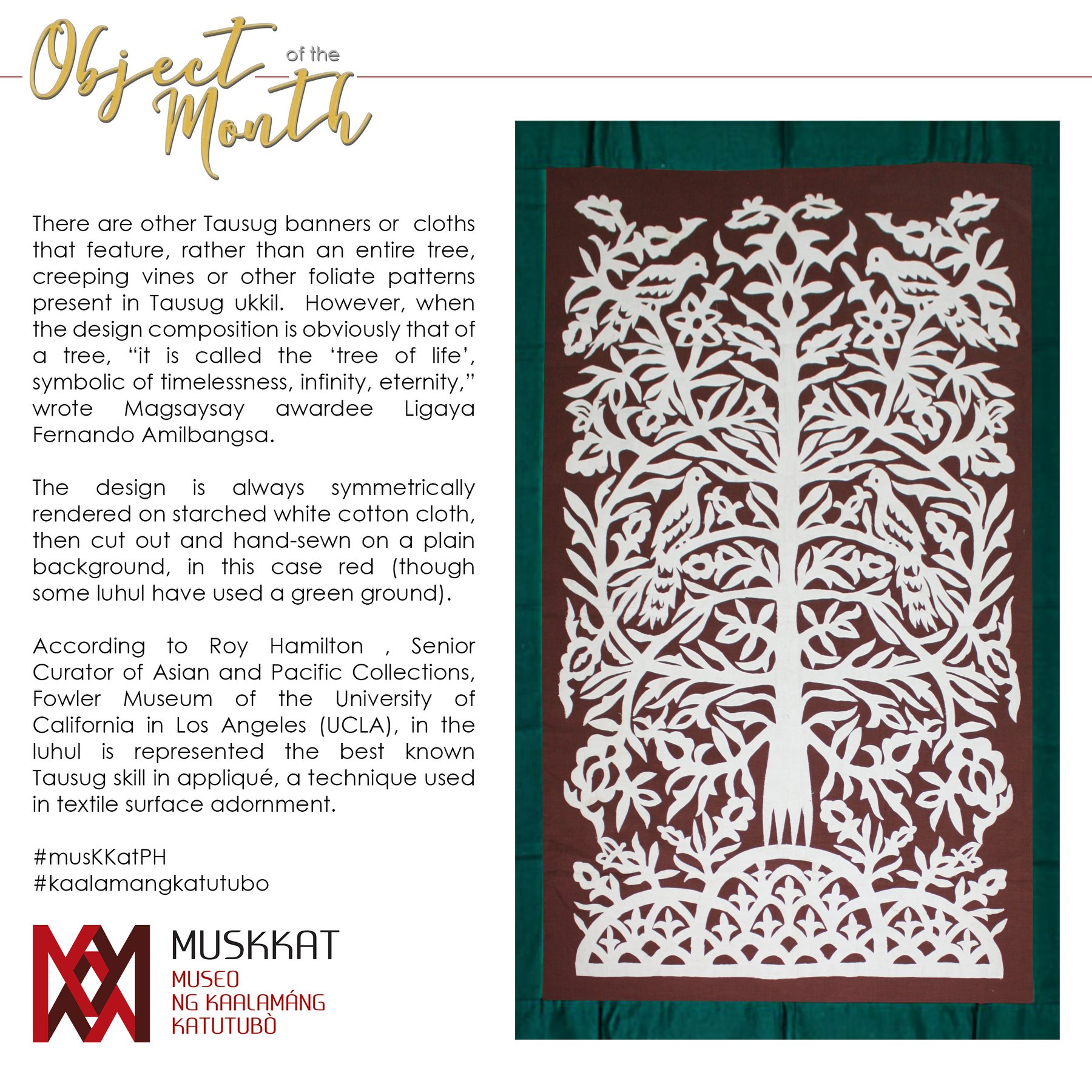 Luhul /“Tree of Life” Tausug... - Museo ng Kaalamáng Katutubò