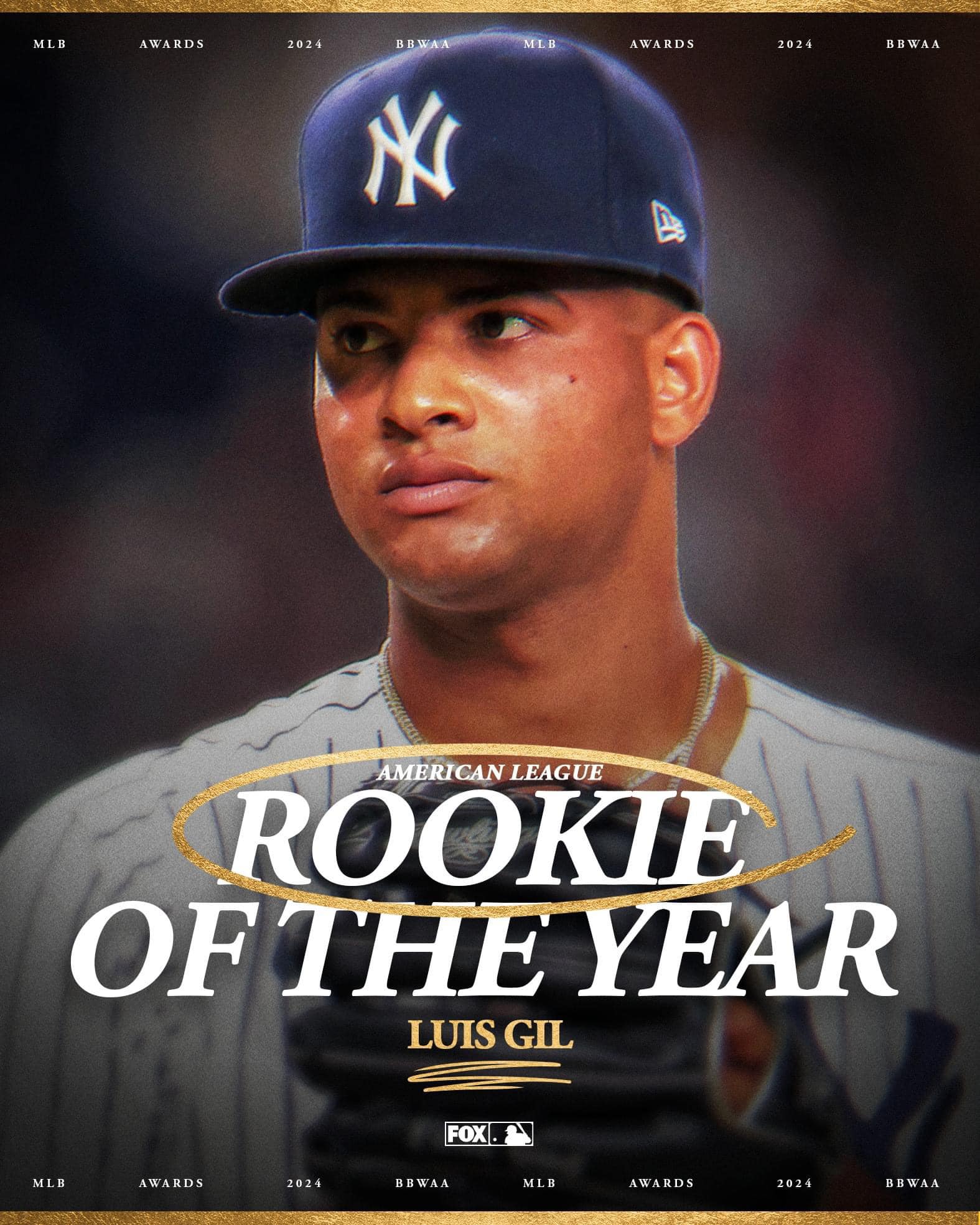 Luis Gil is your 2024 American League Jackie Robinson Rookie of 