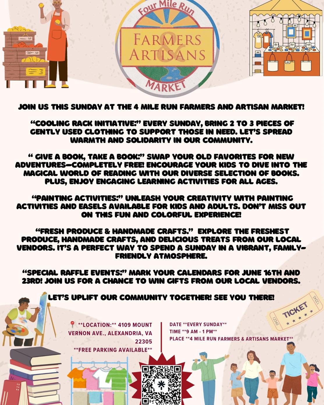 🎉 “Join us this... - Four Mile Run Farmers & Artisans Market | Facebook