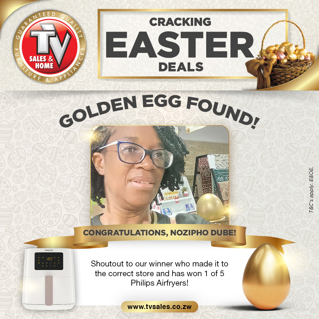 Golden Egg found! Congratulations to our winner, Nozipho Dube, who
