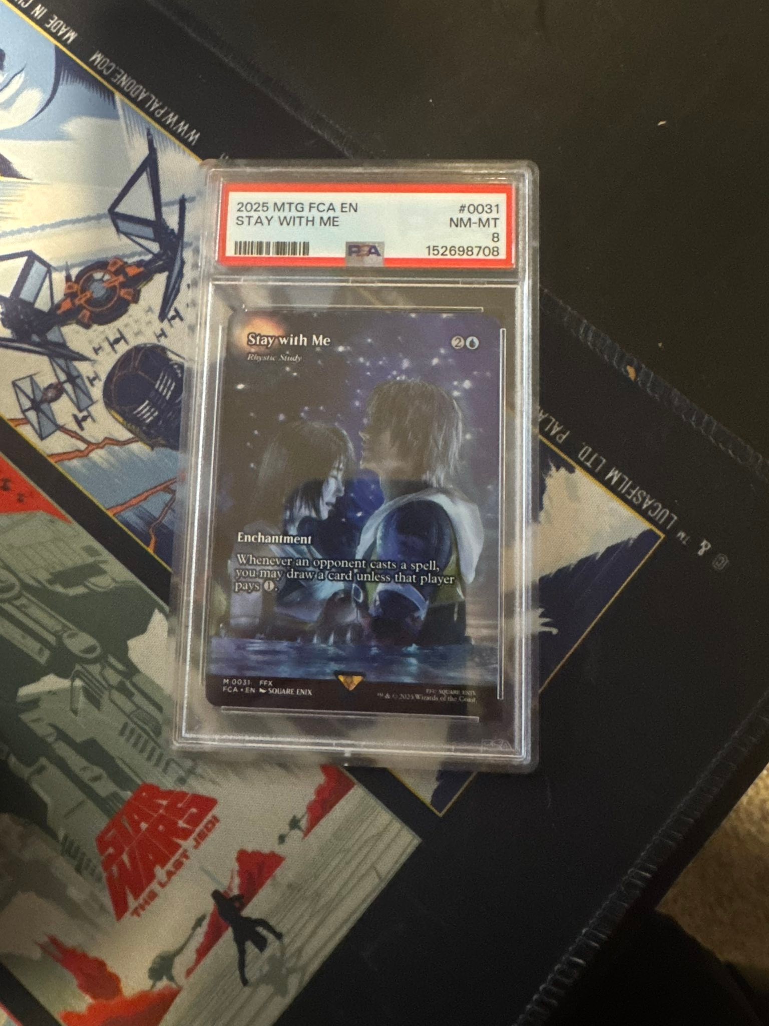 PSA 8 grade for off-center Magic: The Gathering 