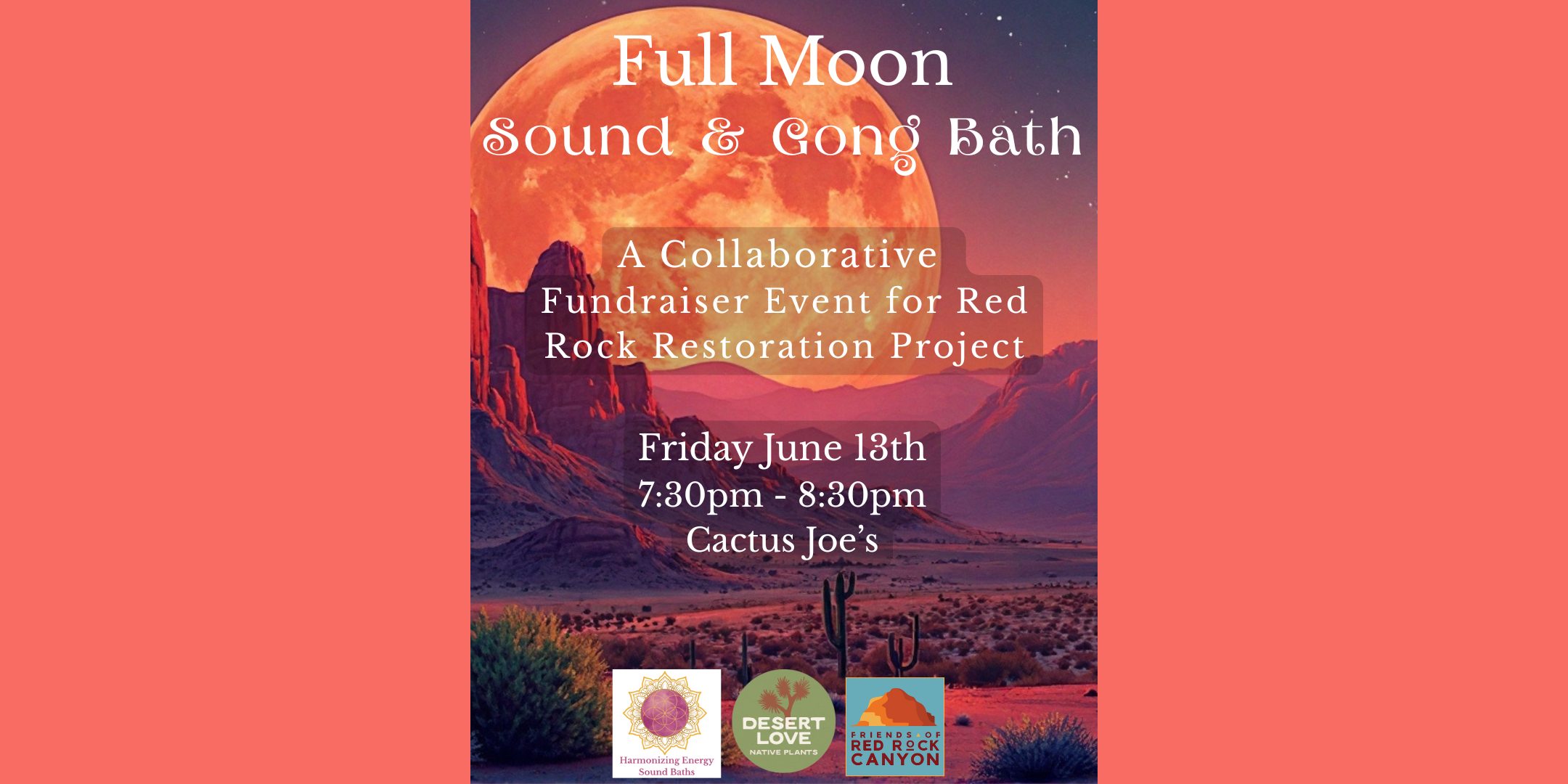 🌕 Friday the 13th Full Moon Sound & Gong Bath Under the Stars Benefit 🌕