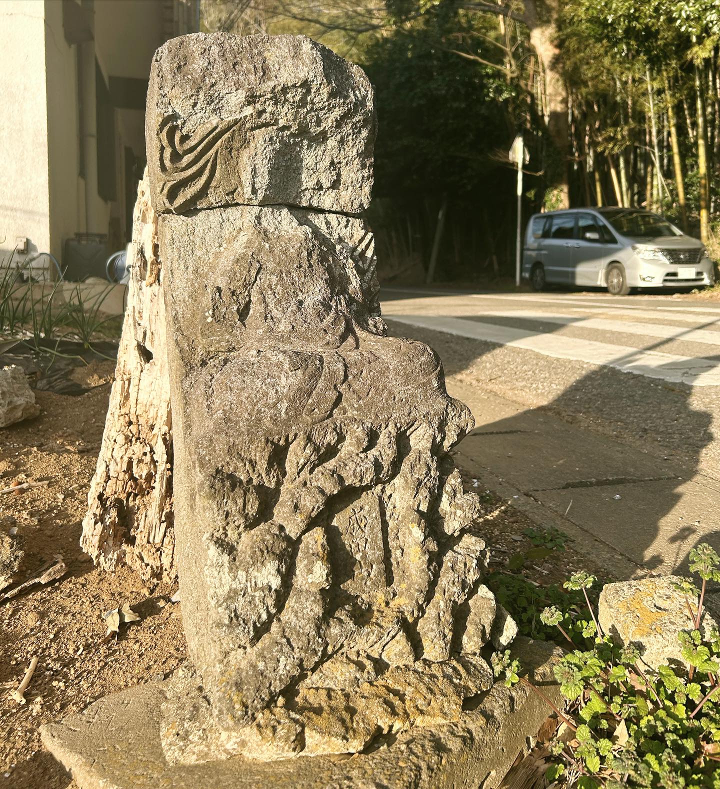 Shino:bu - Well worn statue along the side of the road.... | Facebook