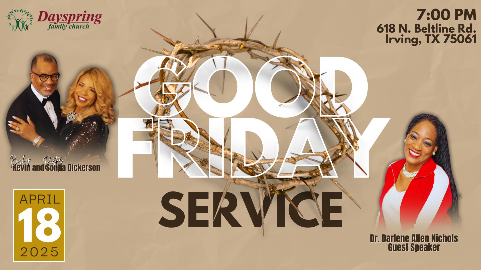 Dayspring - Join us for a powerful Good Friday Service at Dayspring ...