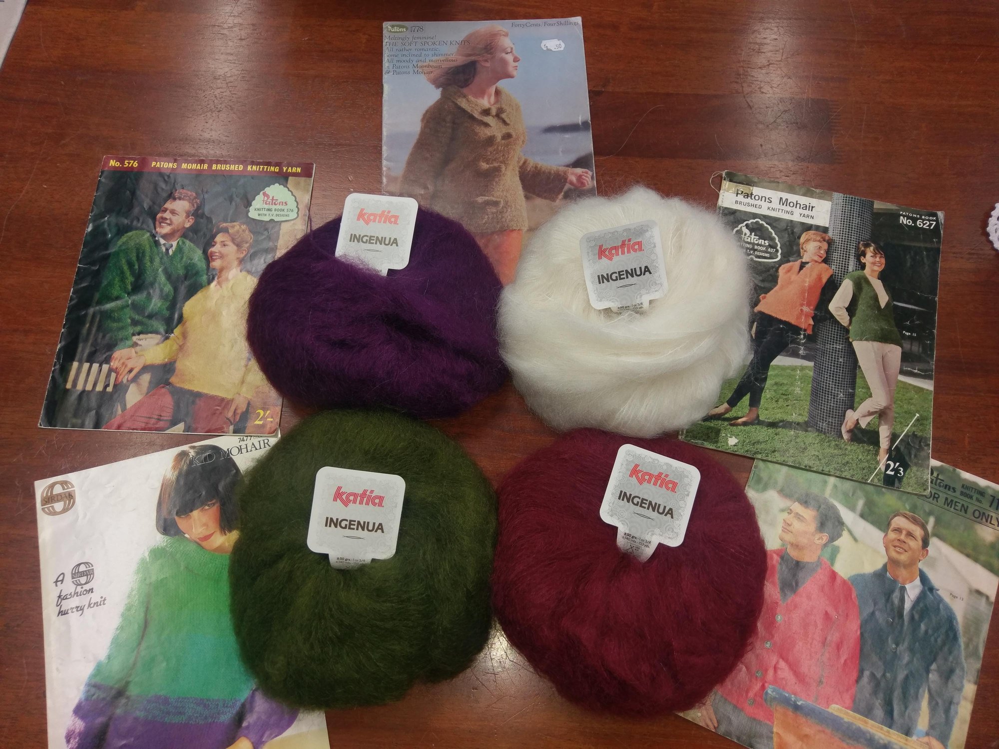 Mohair sweaters were very popular in the 