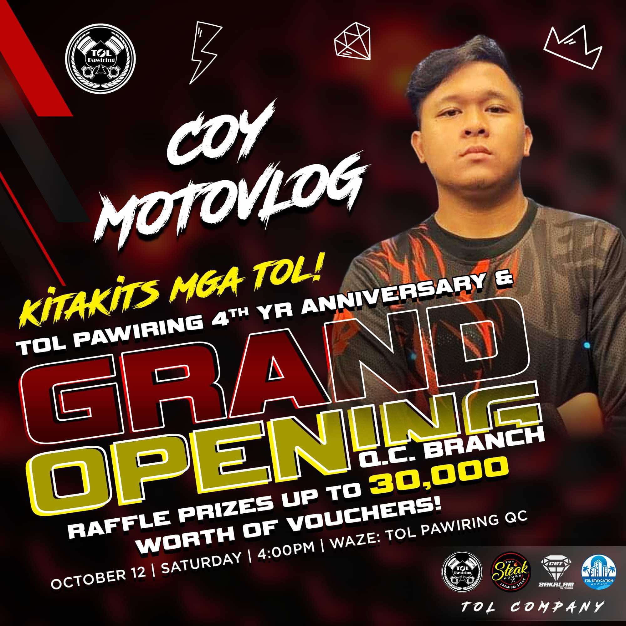 Coy - Sabay sabay natin i celebrate ang 4th Year Anniversary ng Tol ...