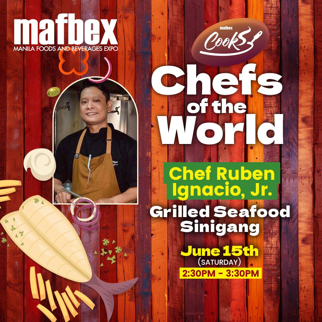 𝗠𝗔𝗙𝗕𝗘𝗫 - Chef Ruben Ignacio Jr., also known as the “Singing Chef”, is a ...