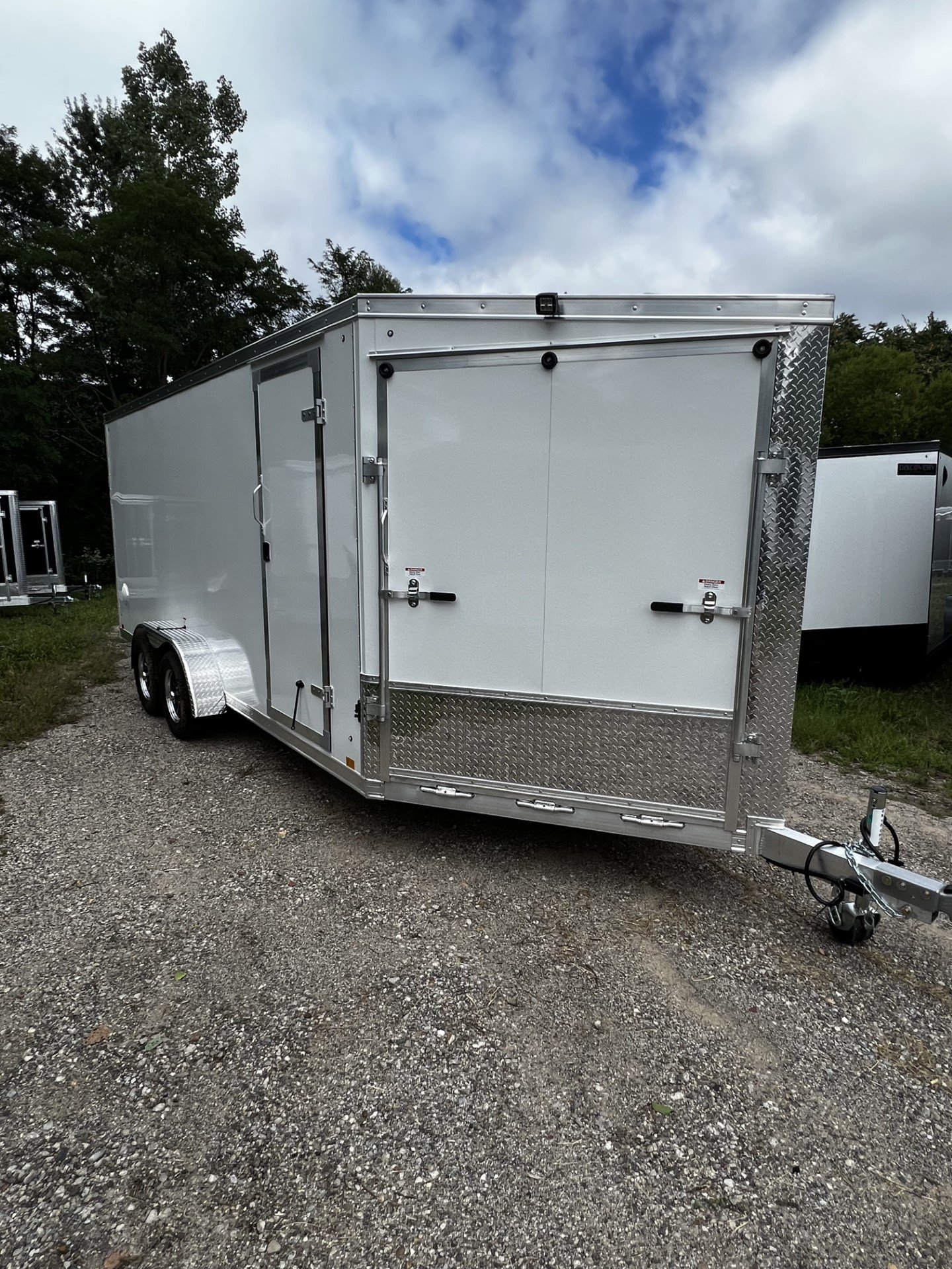 2024 Brand New Preseason Aluminum Frame Enclosed Snowmobile Trailer