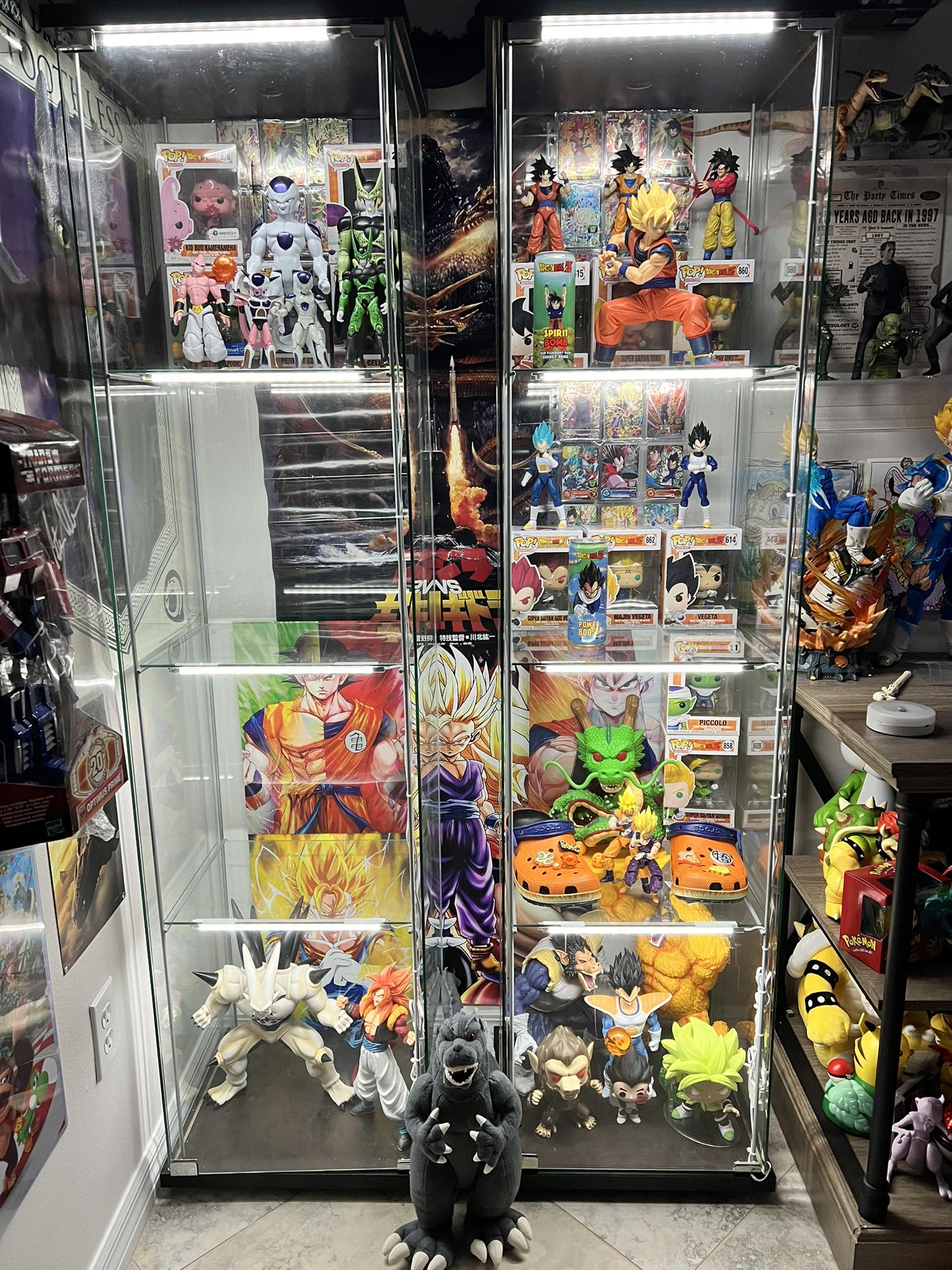 Dragon Ball collection display setup