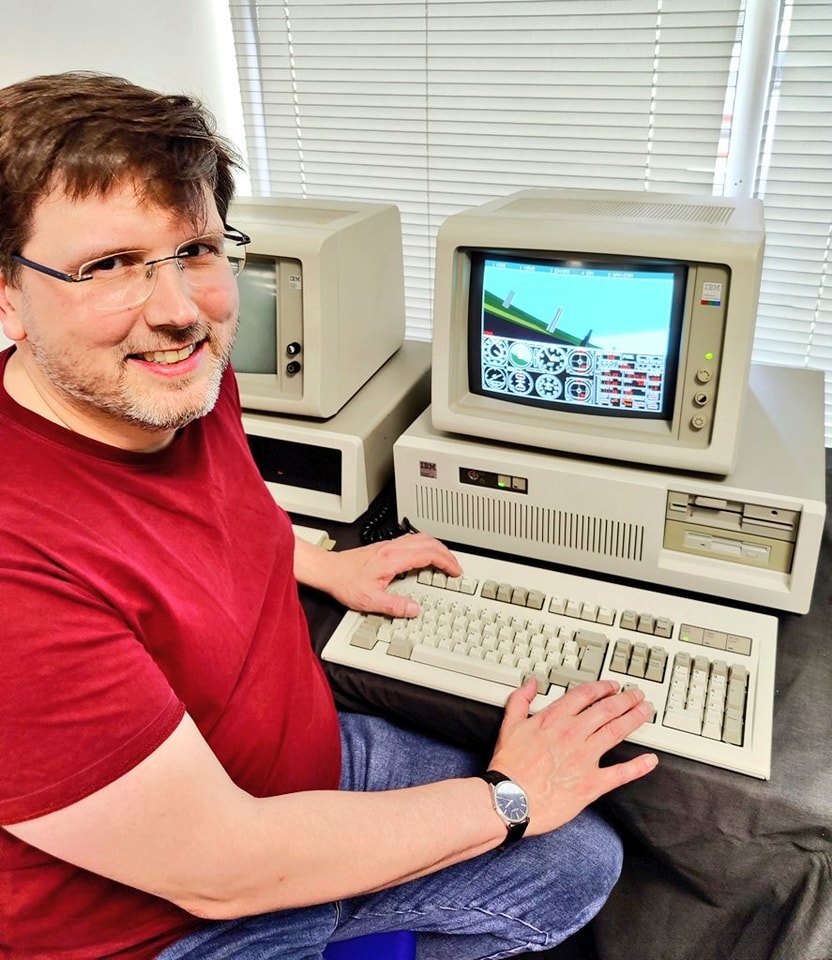 IBM 5170 personal computer exhibit at Museum of Computing