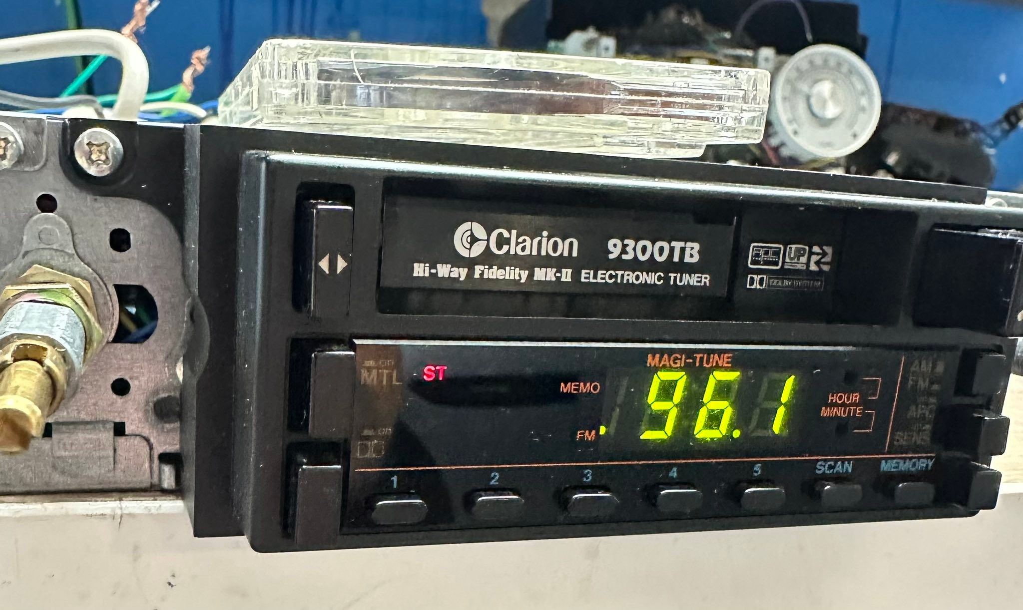 Poor baby has issues! Off to a higher tech! Clarion 9300T & 400A-II.