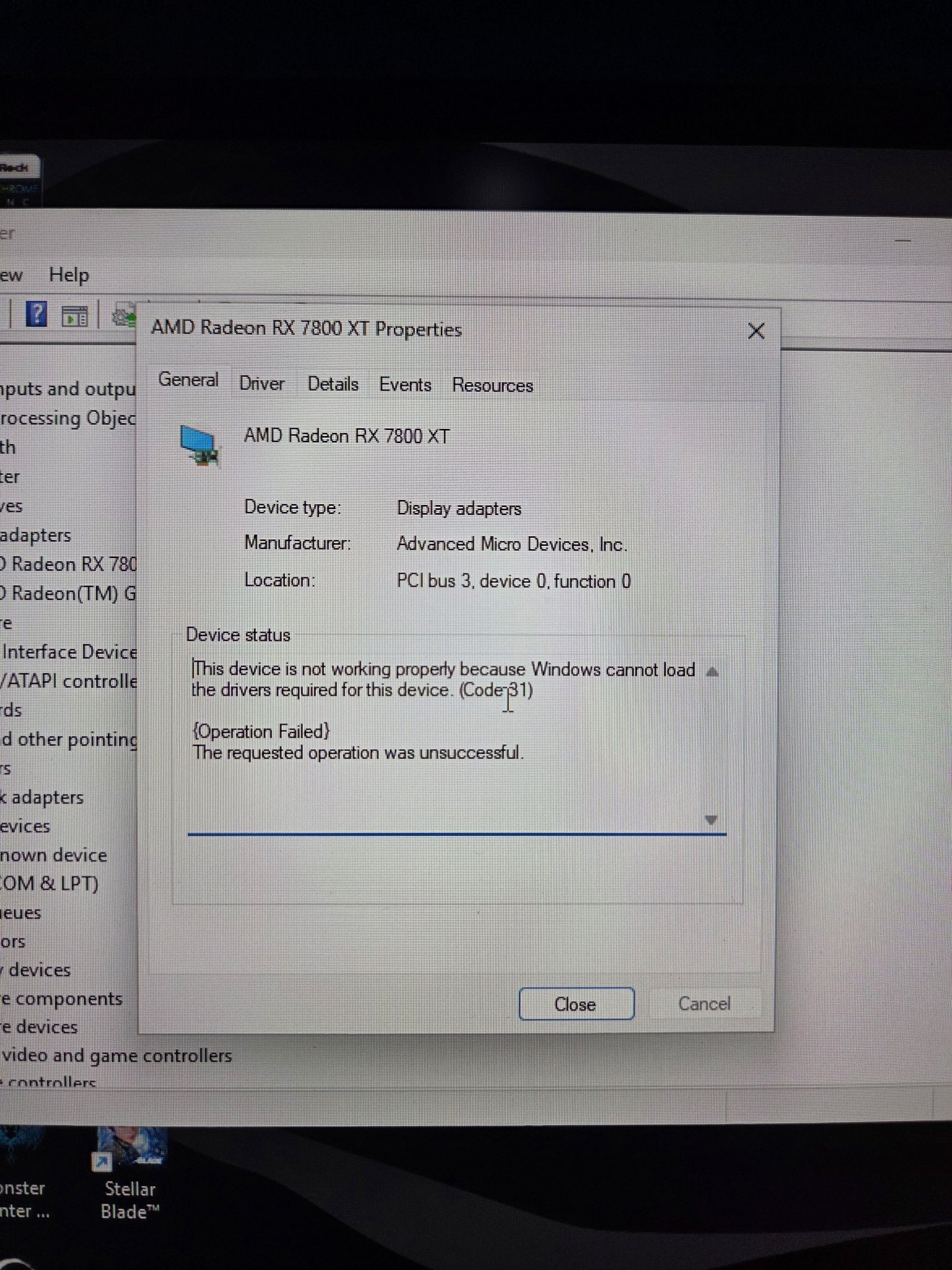 Any ideas for fixing error 31 on RX 5600 GPU?