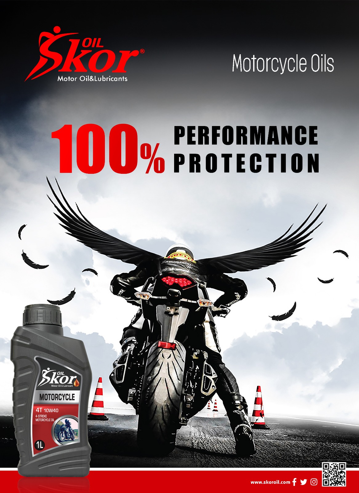 SKOR OIL Motorcycle Series %100 Performance and Protection